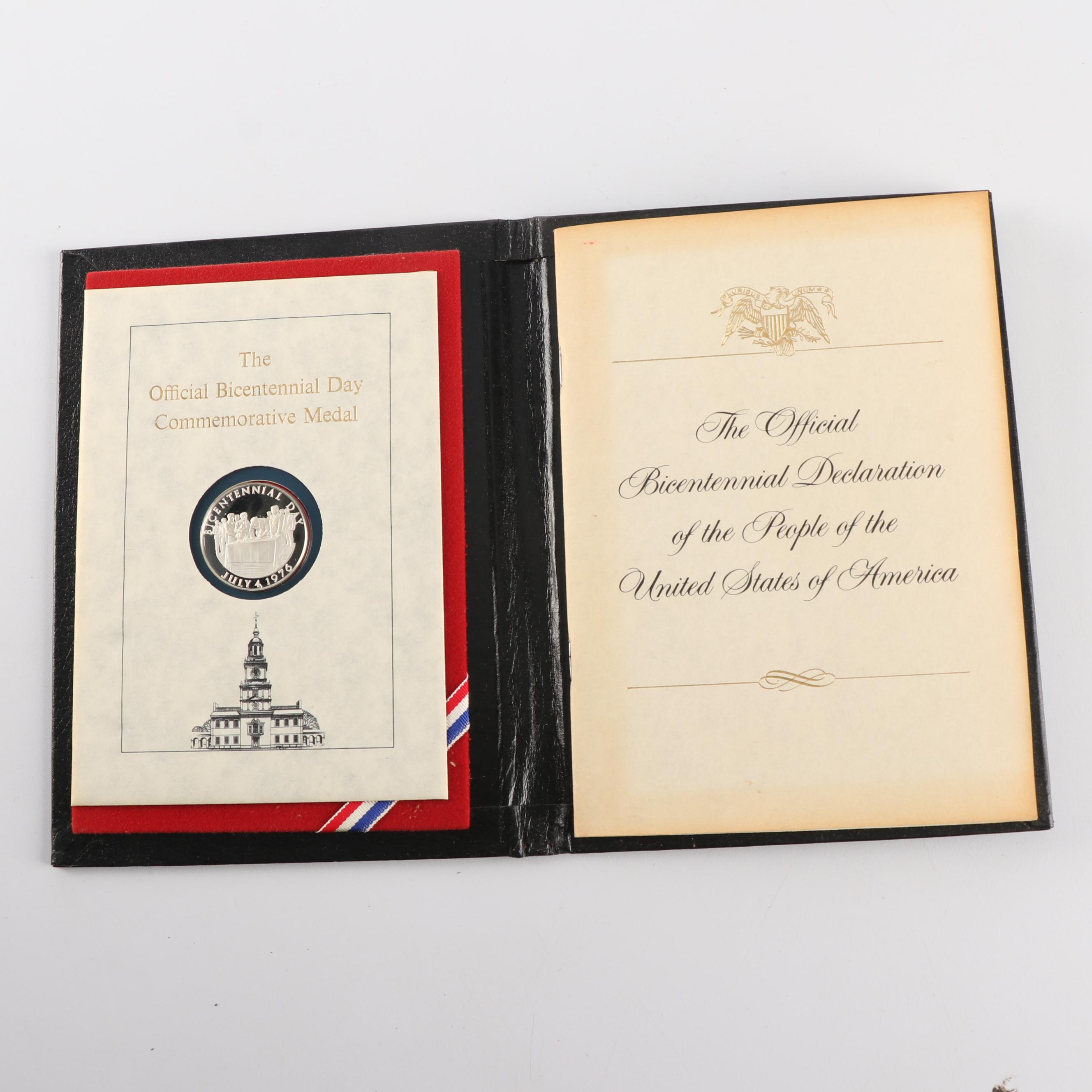 The Official Bicentennial Day Commemorative Sterling Silver Medals