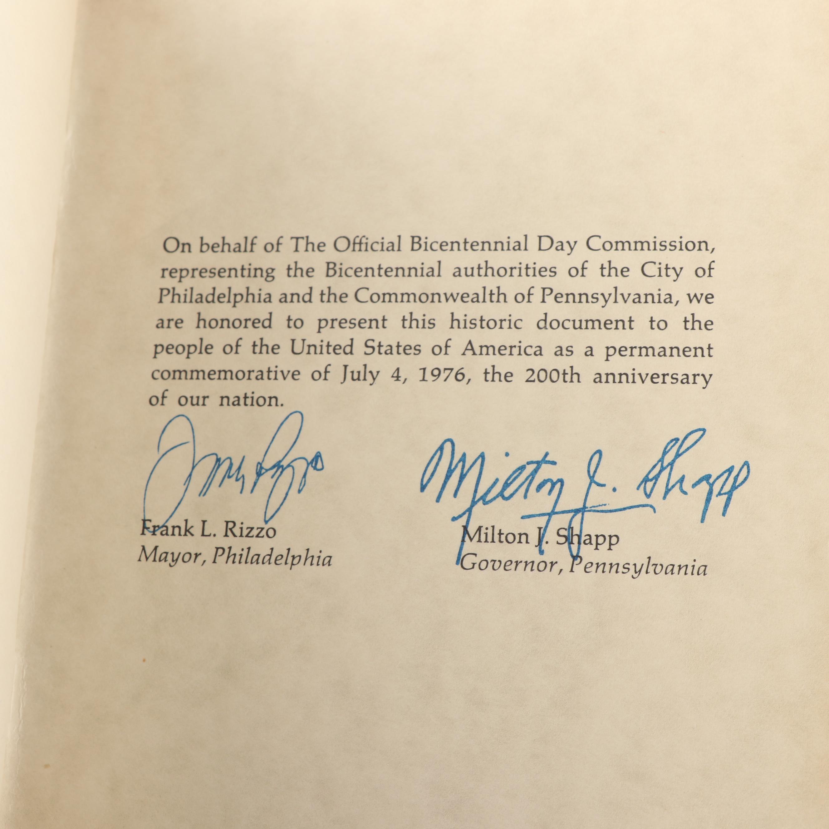 The Official Bicentennial Day Commemorative Sterling Silver Medals