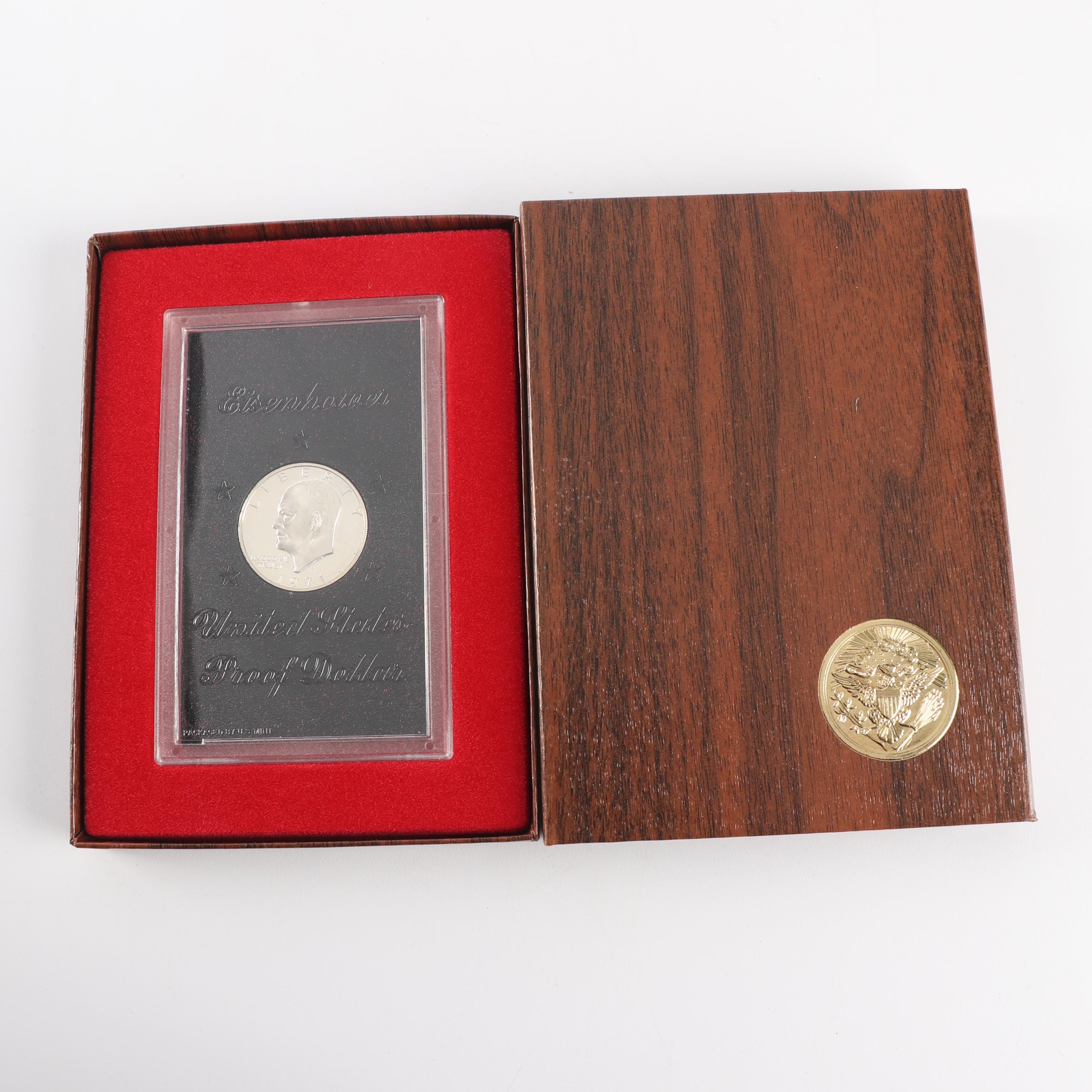 Collection of U.S. Mint Eisenhower Silver Proof Dollars