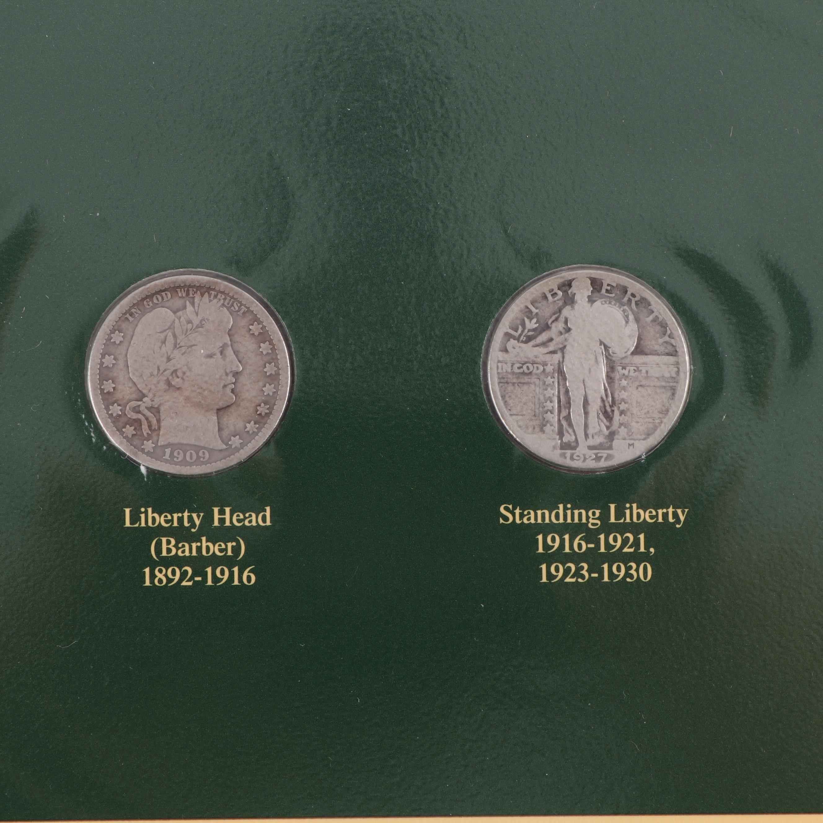 PCS U.S. Coins of the Twentieth Century with Historic Stamps Album