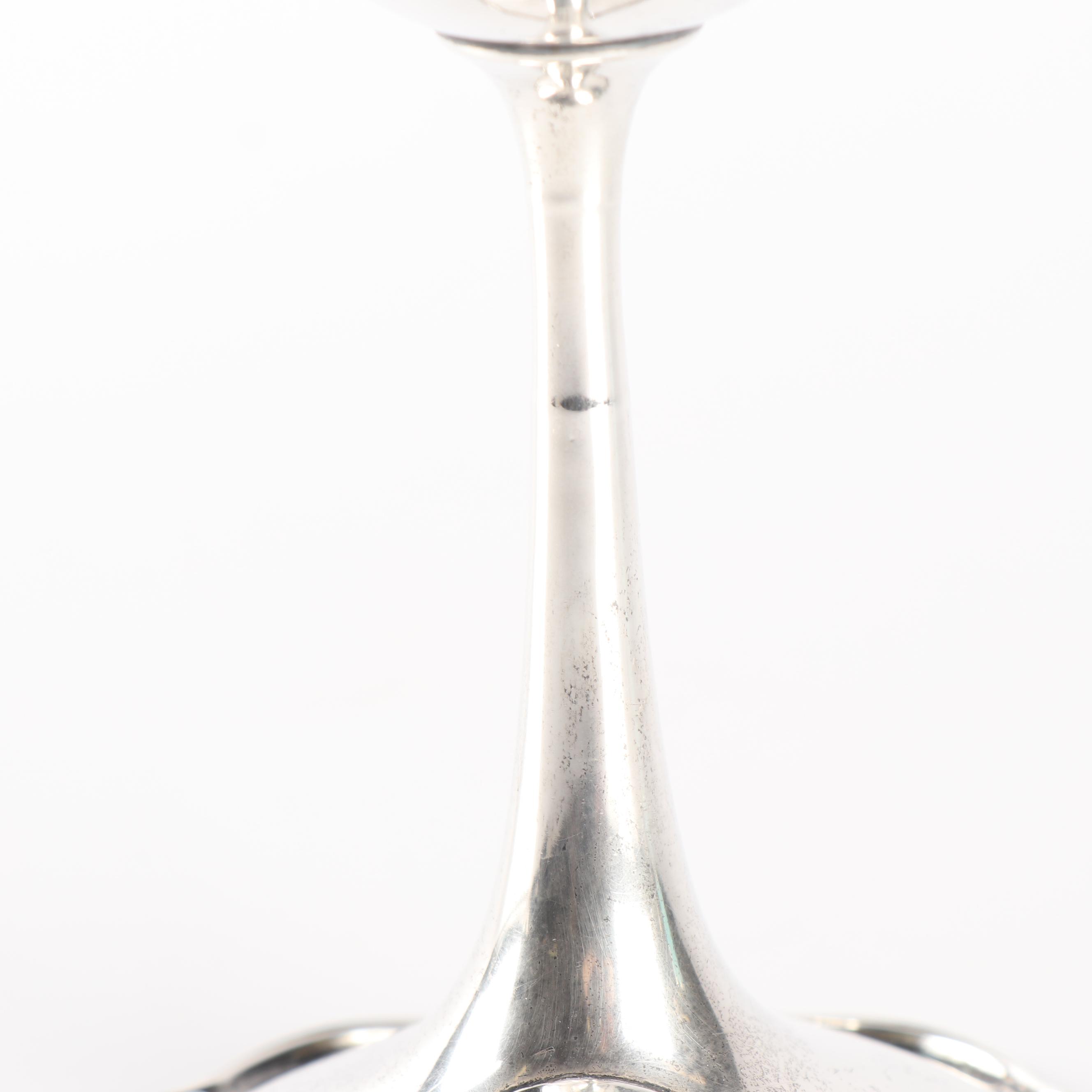Art Nouveau Style Sterling Silver Compote, Early 20th Century