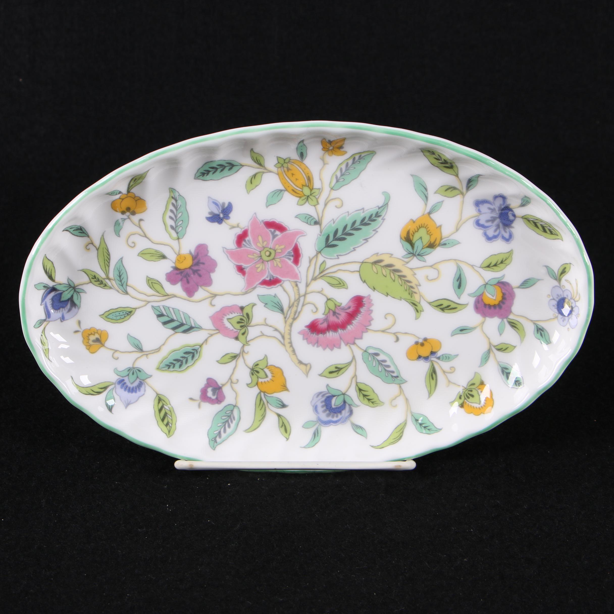 Minton "Haddon Hall" Bone China Marmalade Jars with Tray and Saucer