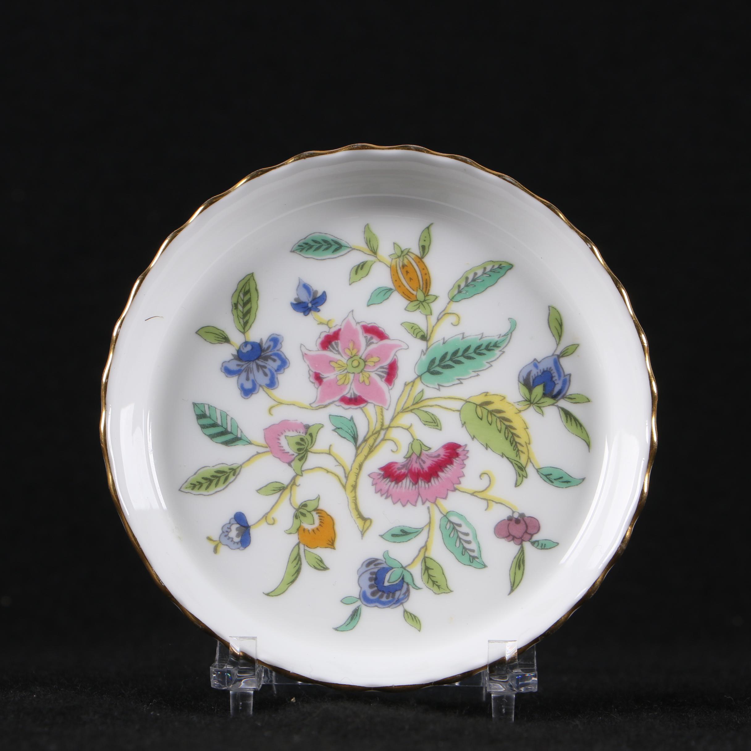 Minton "Haddon Hall" Bone China Marmalade Jars with Tray and Saucer