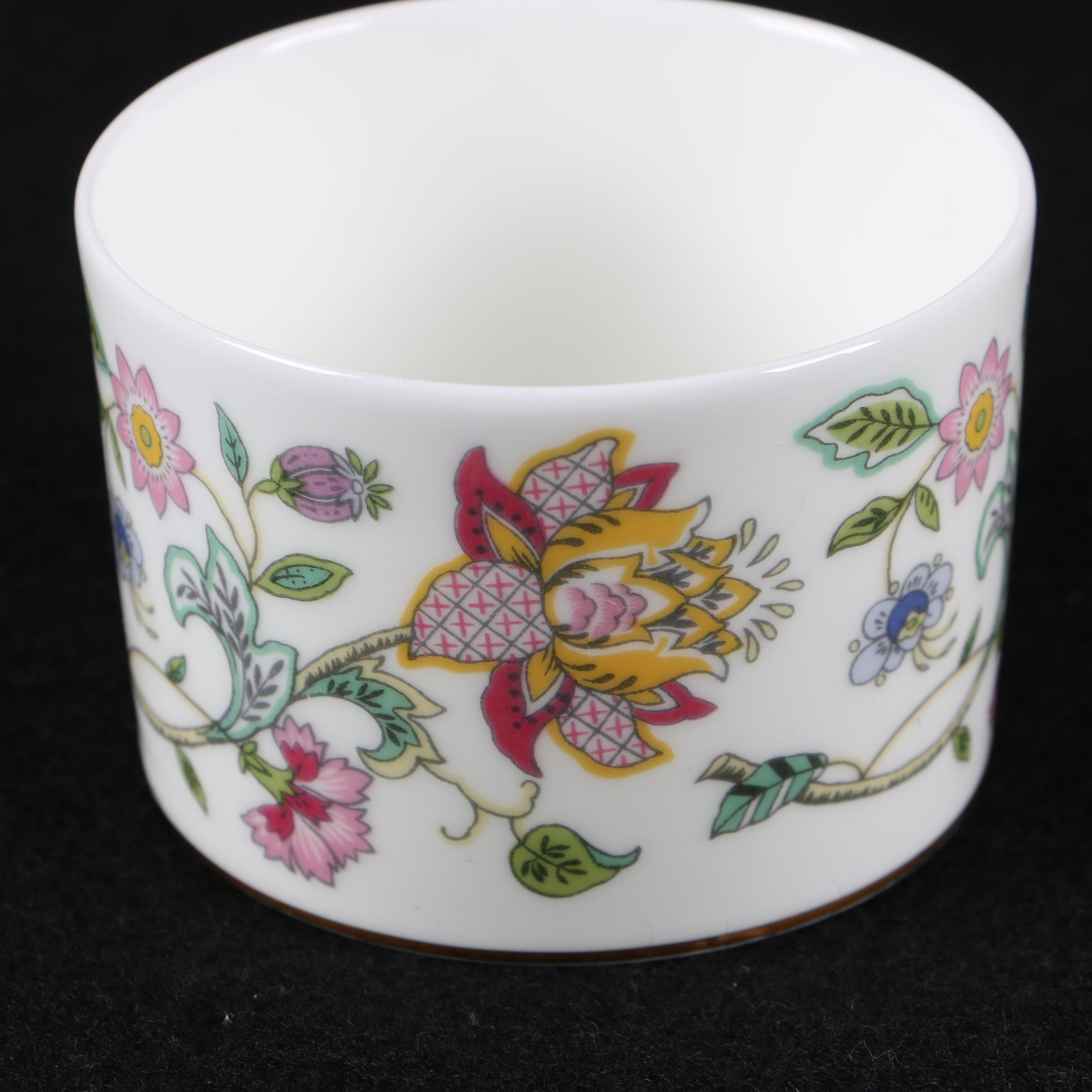 Minton "Haddon Hall" Bone China Marmalade Jars with Tray and Saucer