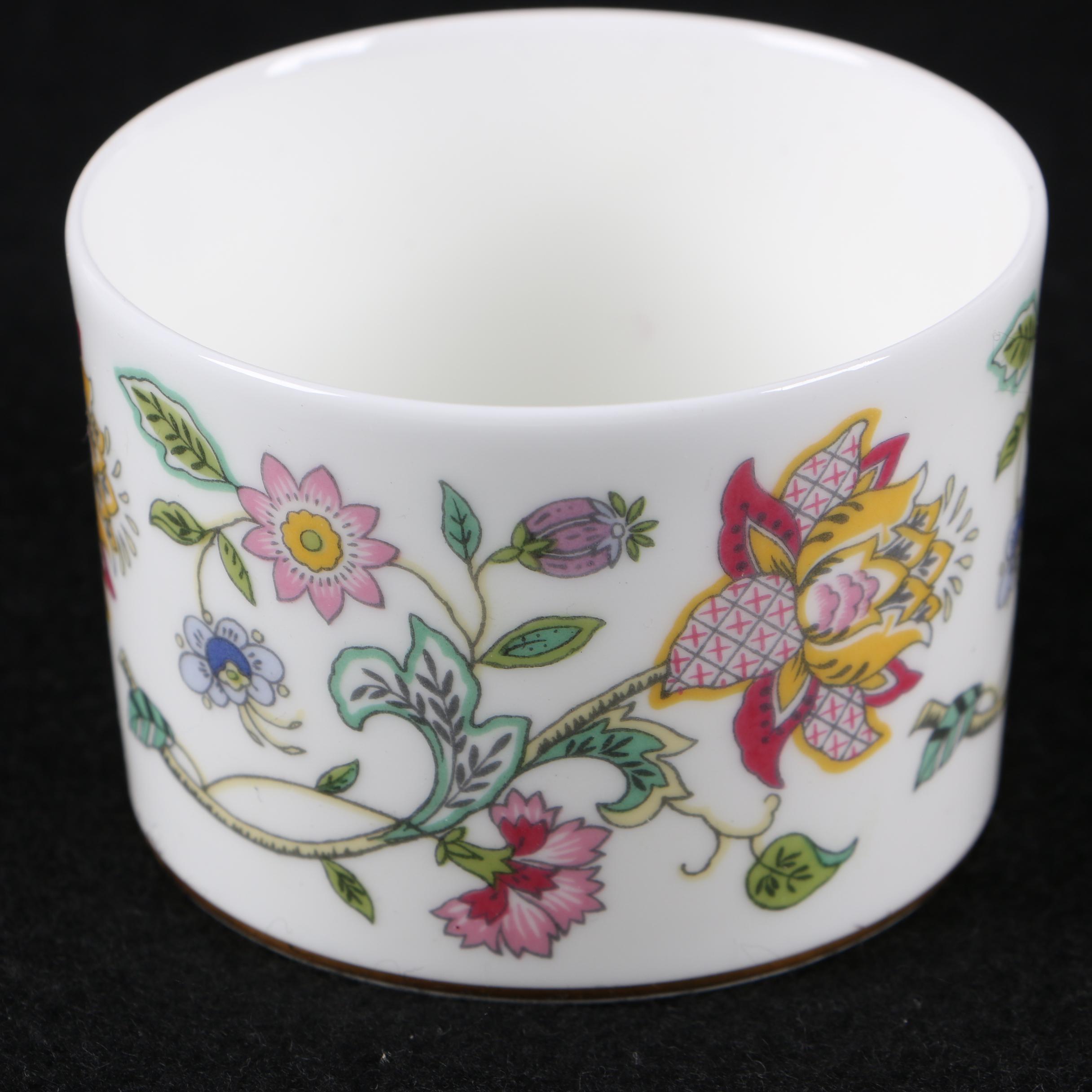 Minton "Haddon Hall" Bone China Marmalade Jars with Tray and Saucer