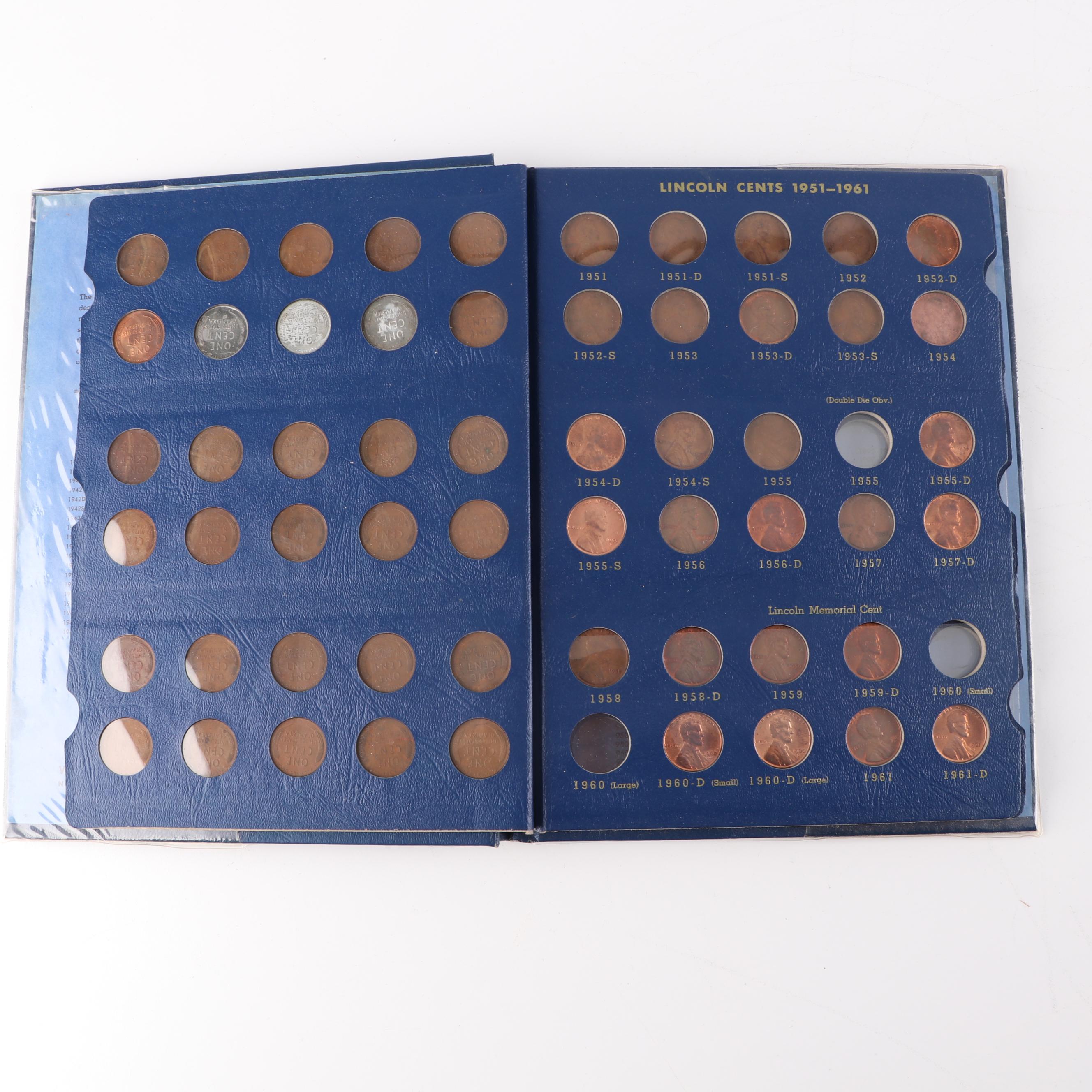 Lincoln Wheat Cent Whitman Incomplete Coin Albums