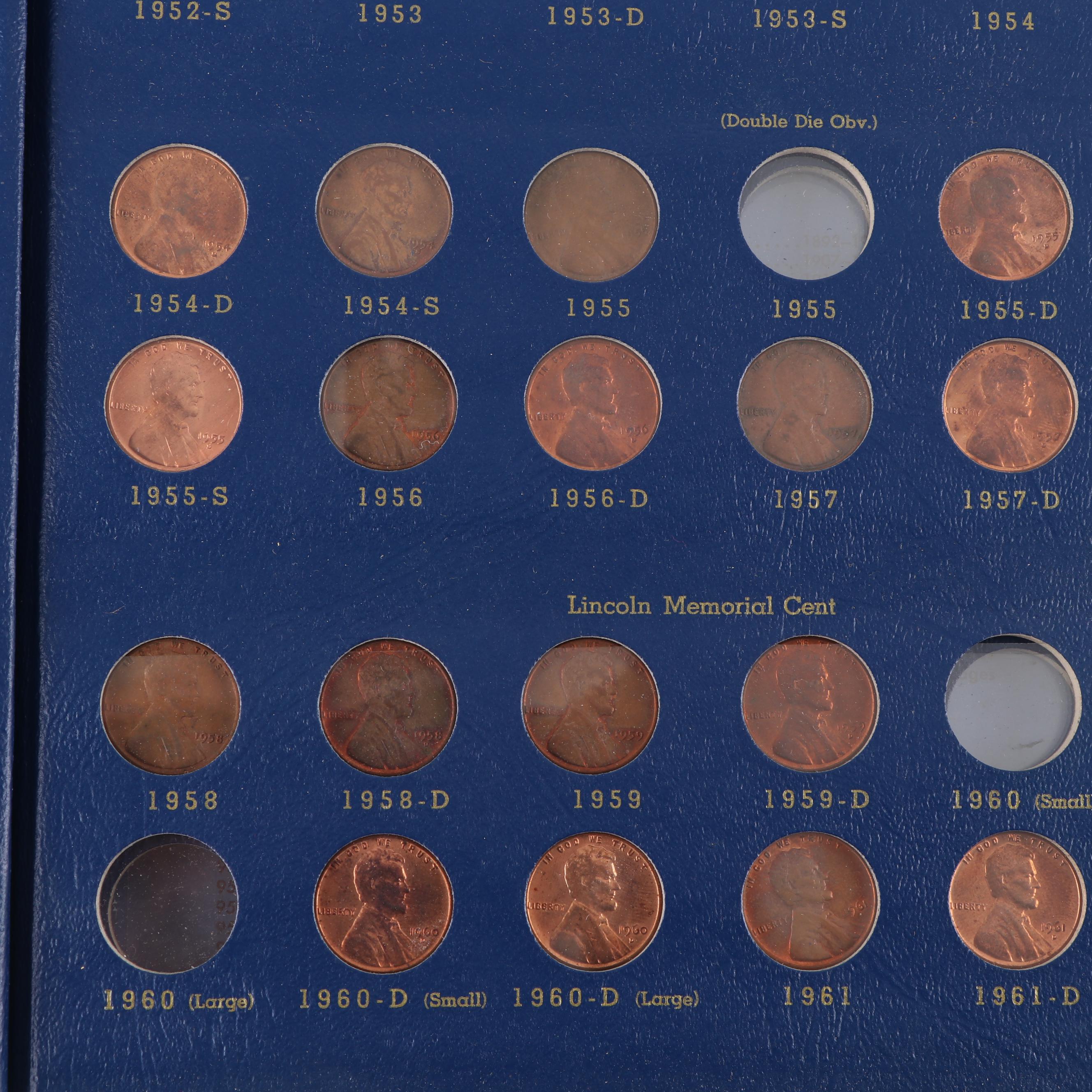 Lincoln Wheat Cent Whitman Incomplete Coin Albums