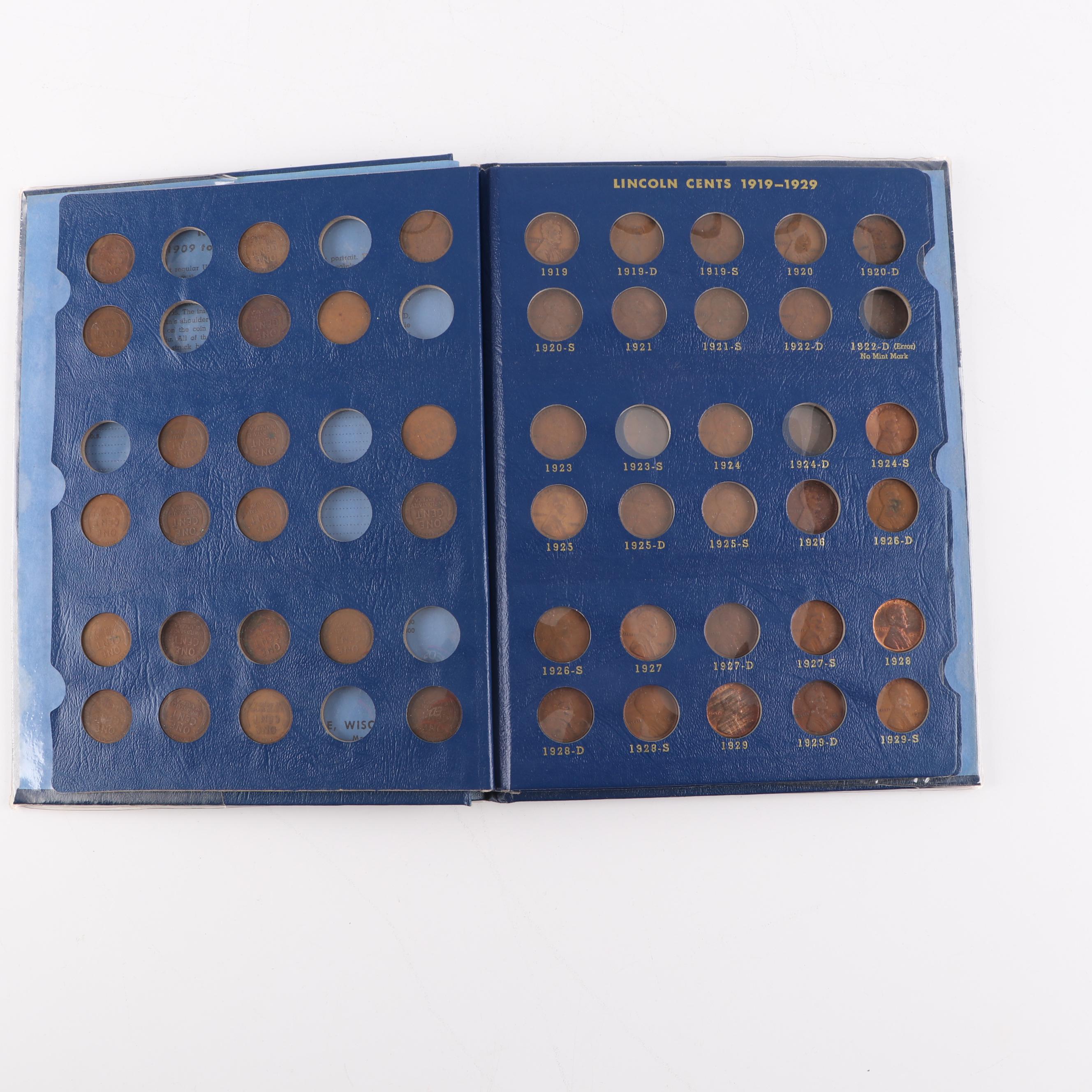Lincoln Wheat Cent Whitman Incomplete Coin Albums