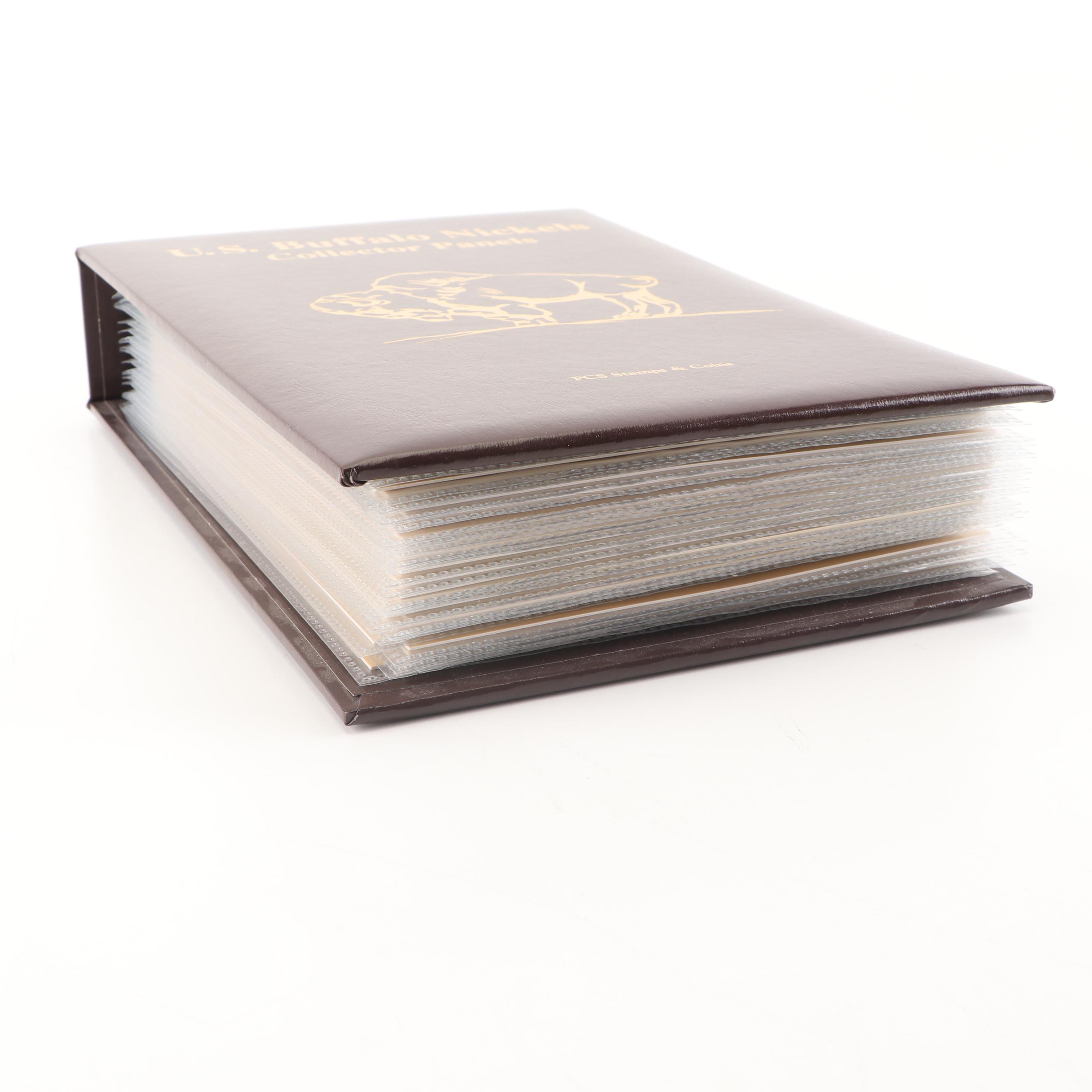 PCS Buffalo Nickel Collection from 1913-1938 with Stamps Album