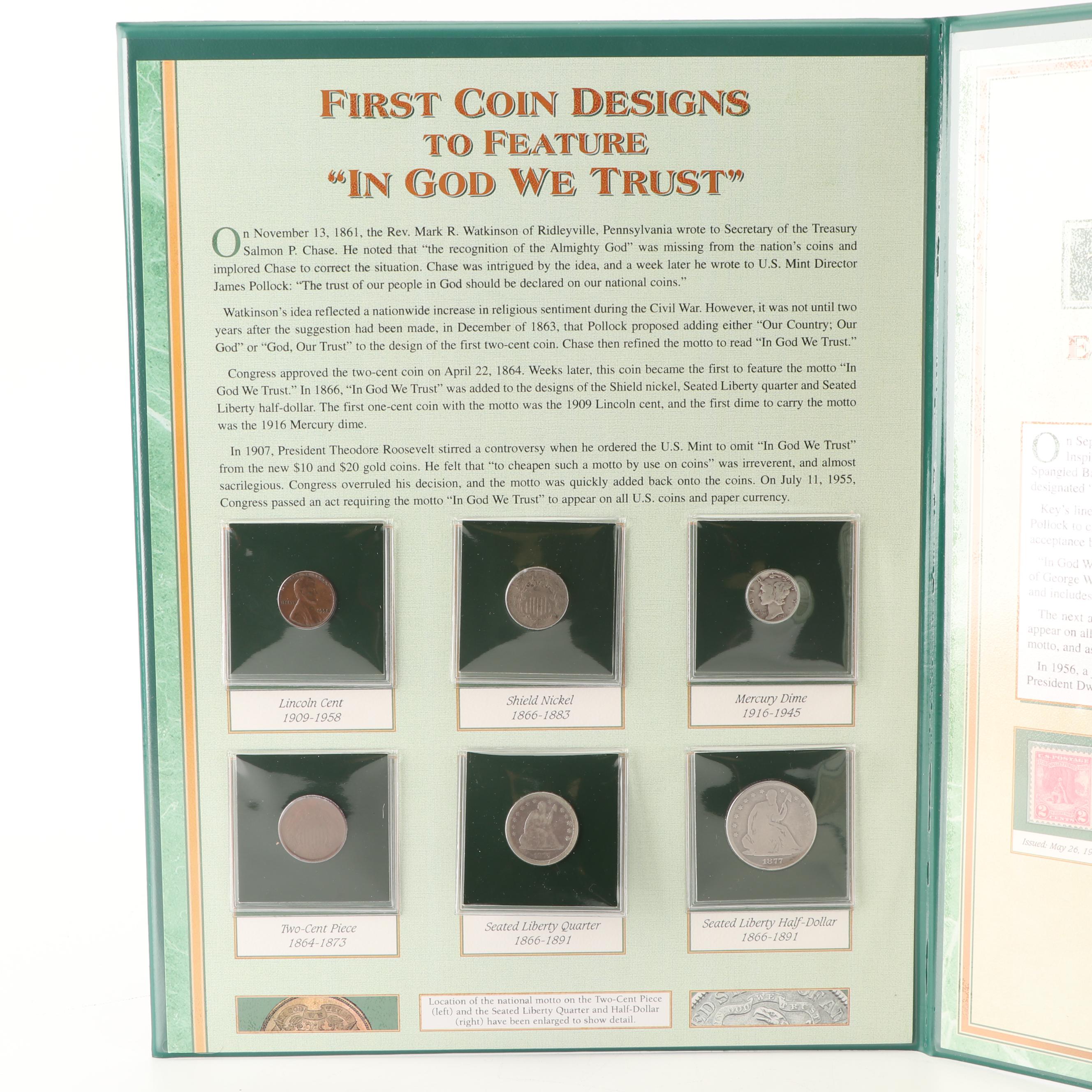 PCS The U.S. National Motto Coins and Currency Collection