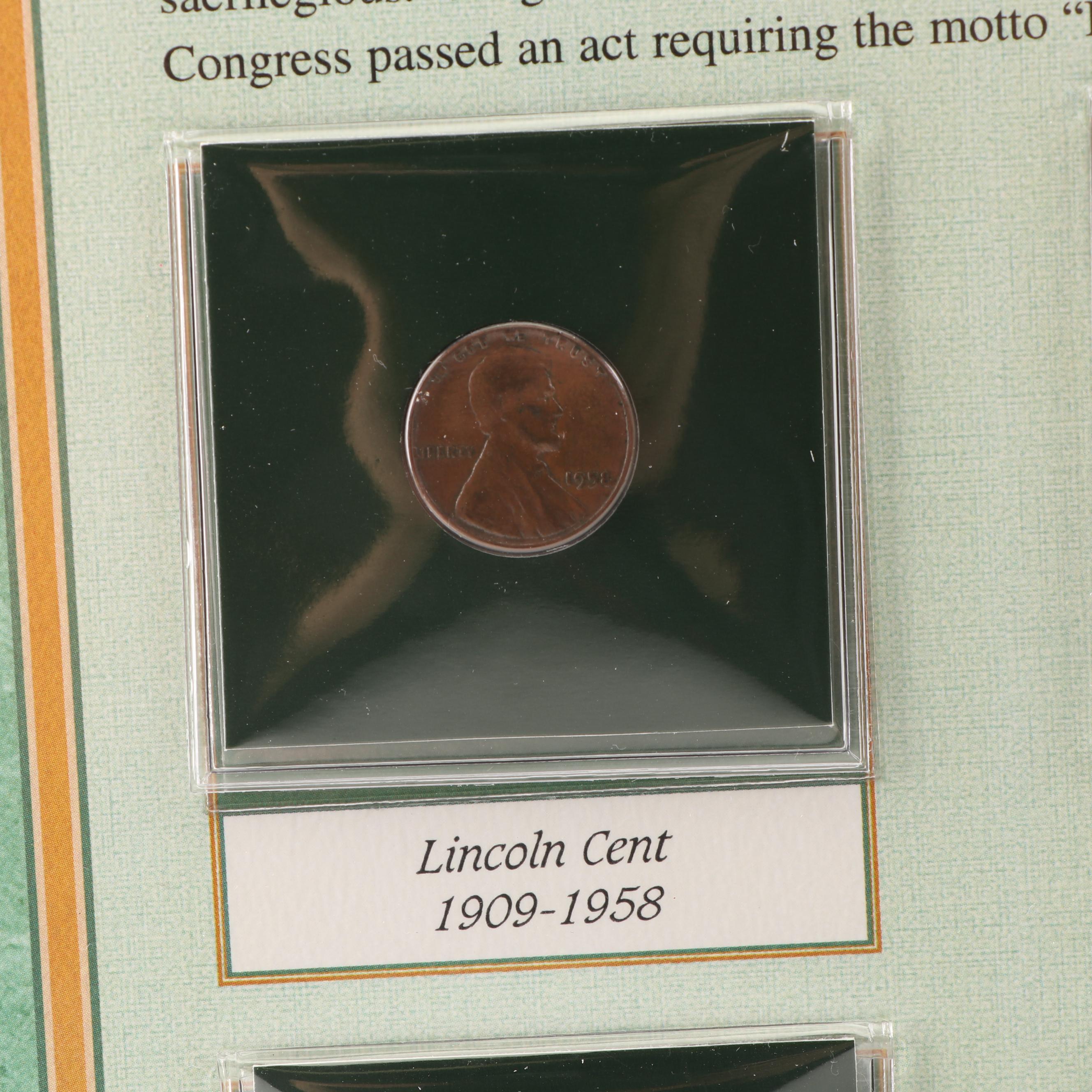 PCS The U.S. National Motto Coins and Currency Collection