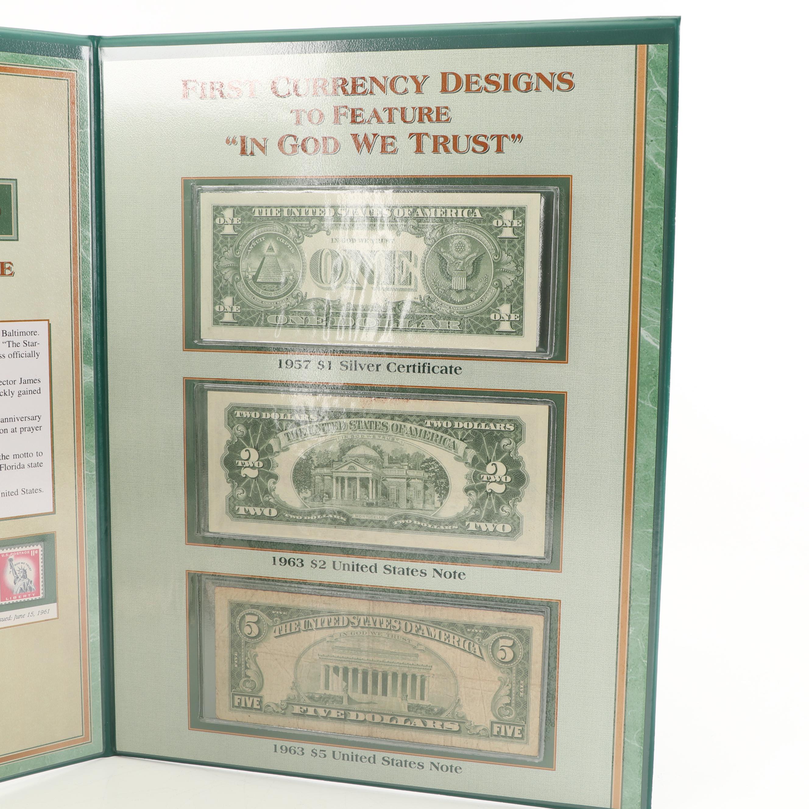 PCS The U.S. National Motto Coins and Currency Collection