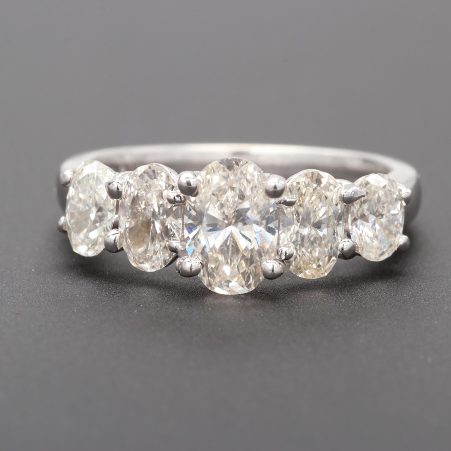 18K White Gold 2.23 CTW Diamond Ring