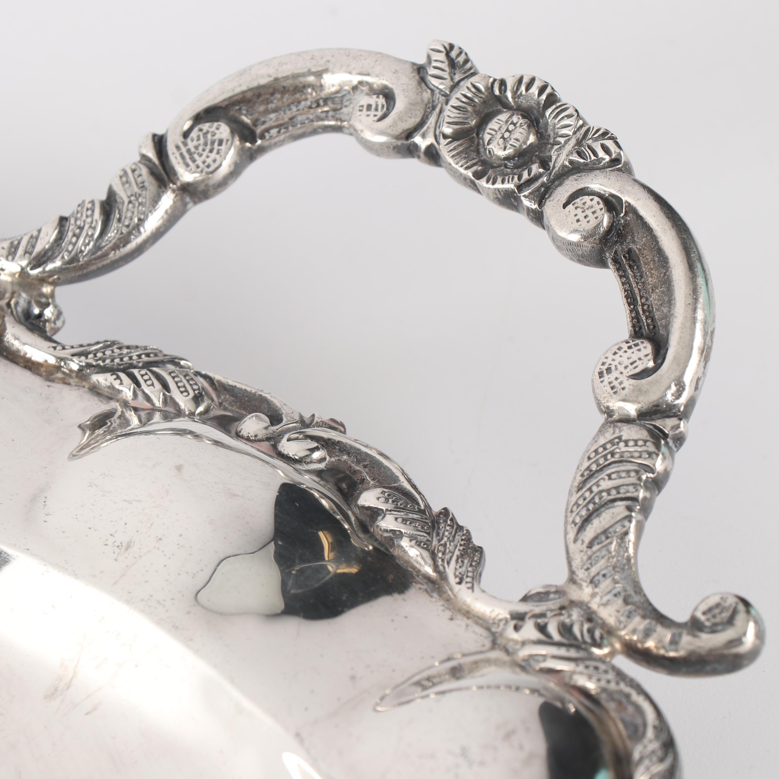 Mexican Sterling Silver Serving Tray, Second Quarter of the 20th Century