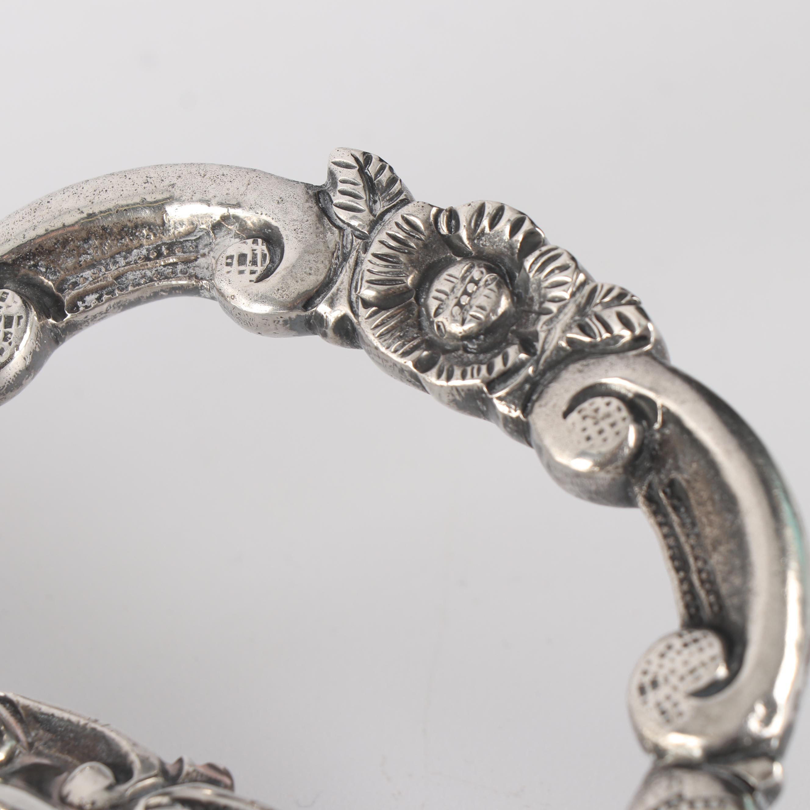 Mexican Sterling Silver Serving Tray, Second Quarter of the 20th Century