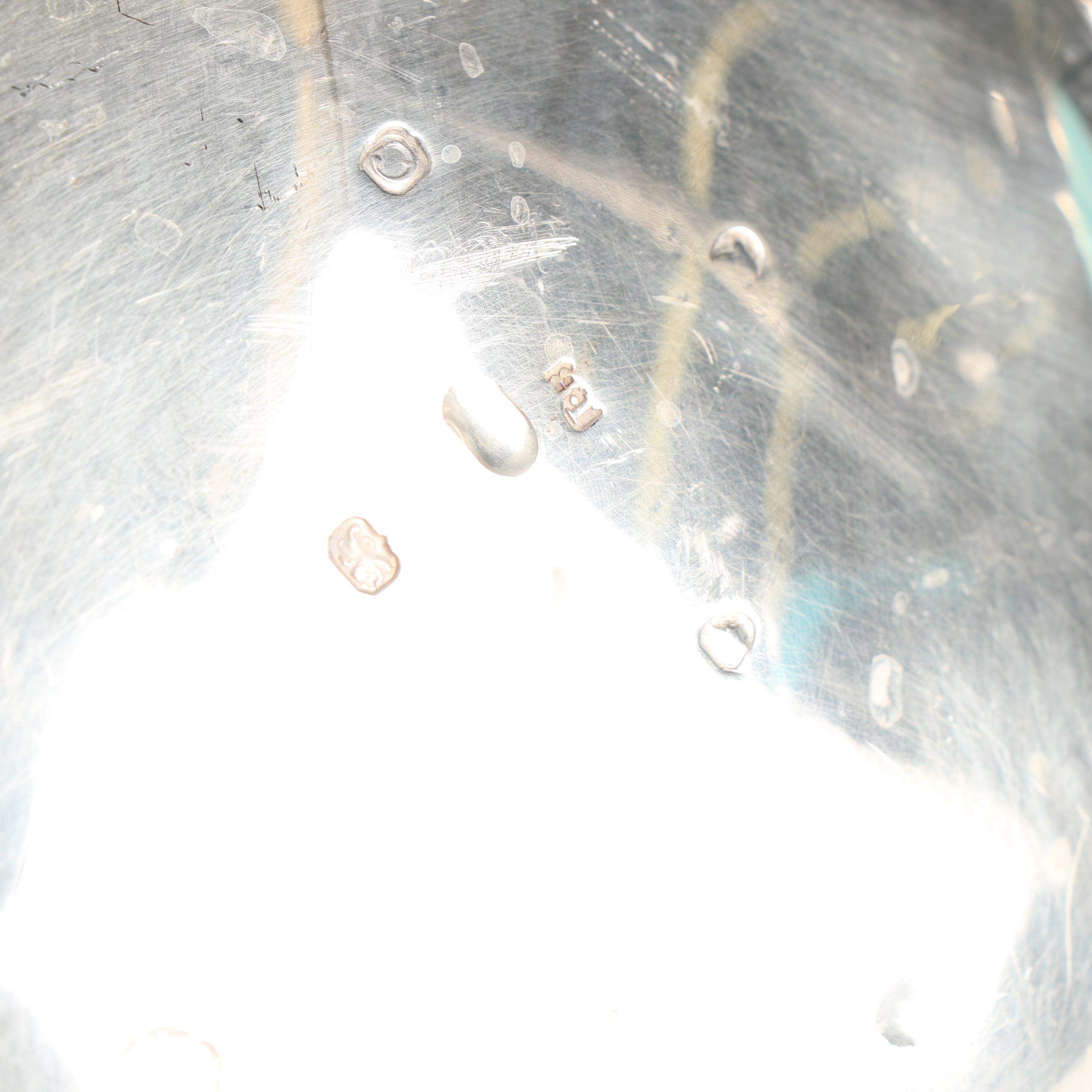 Order of the Bath English Silver Teapot, Wastebowl and Creamer, London 1818