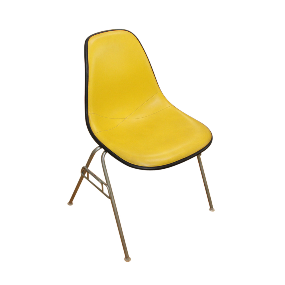 Pair of Mid Century Modern Herman Miller Molded Plastic Side Chairs