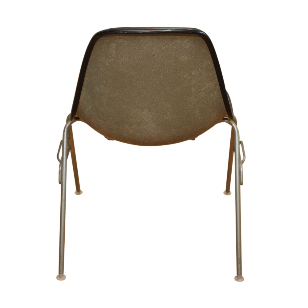 Pair of Mid Century Modern Herman Miller Molded Plastic Side Chairs