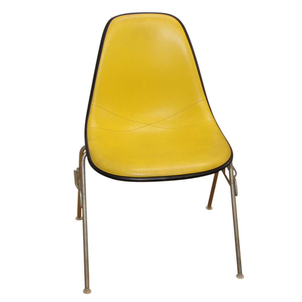 Pair of Mid Century Modern Herman Miller Molded Plastic Side Chairs