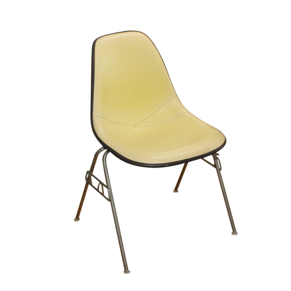 Pair of Mid Century Modern Herman Miller Molded Plastic Side Chairs