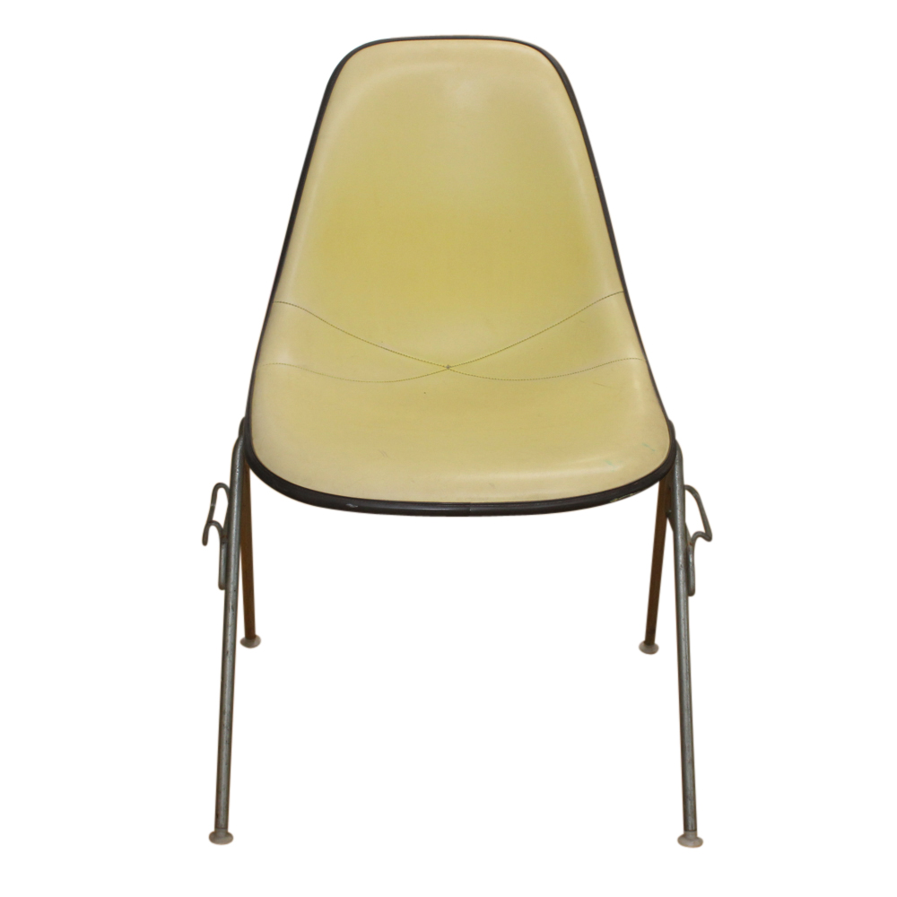 Pair of Mid Century Modern Herman Miller Molded Plastic Side Chairs