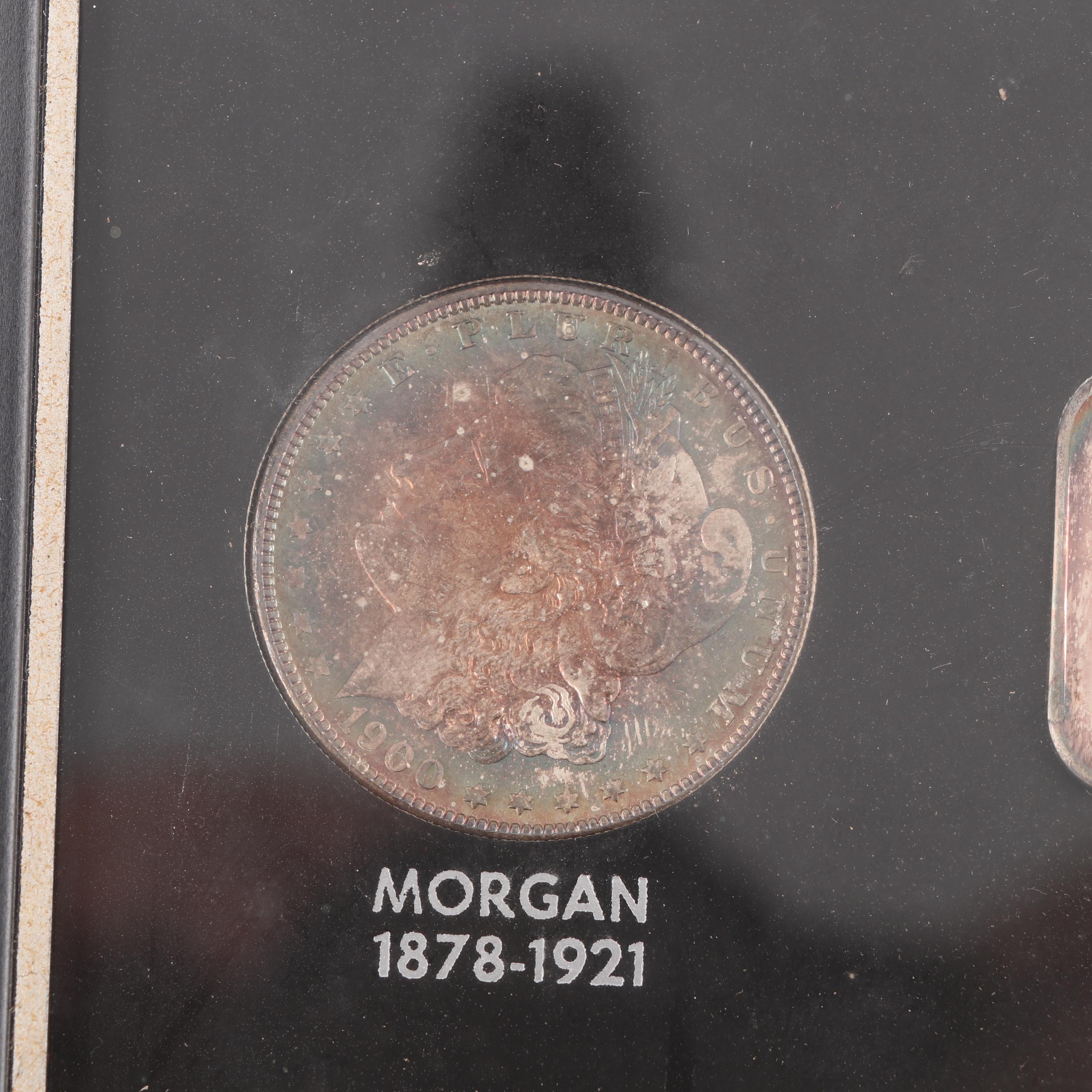 Framed U.S. Obsolete Dollar Type Set