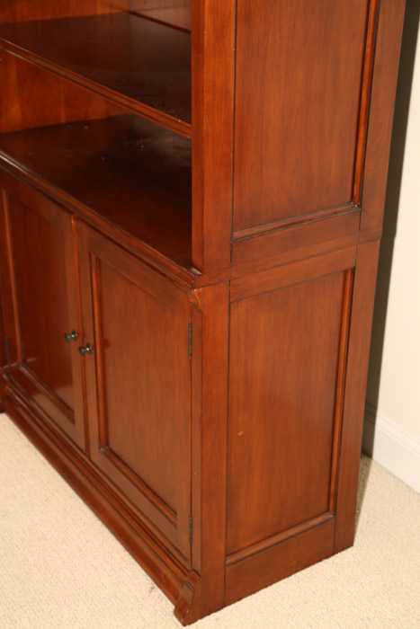 Three Piece Wall Unit Wooden Media Cabinet by Sligh, 21st Century