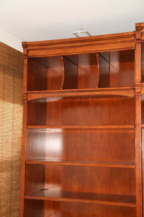 Three Piece Wall Unit Wooden Media Cabinet by Sligh, 21st Century