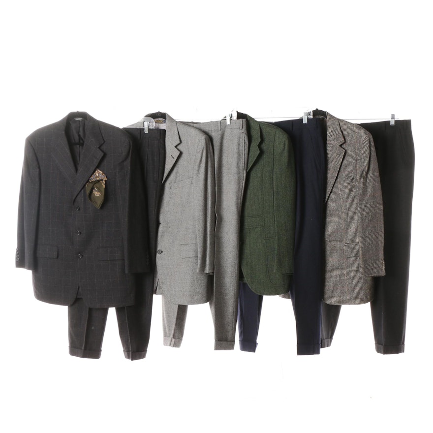 Men's Brooks Brothers and other Wool Suit Separates including Camel Hair