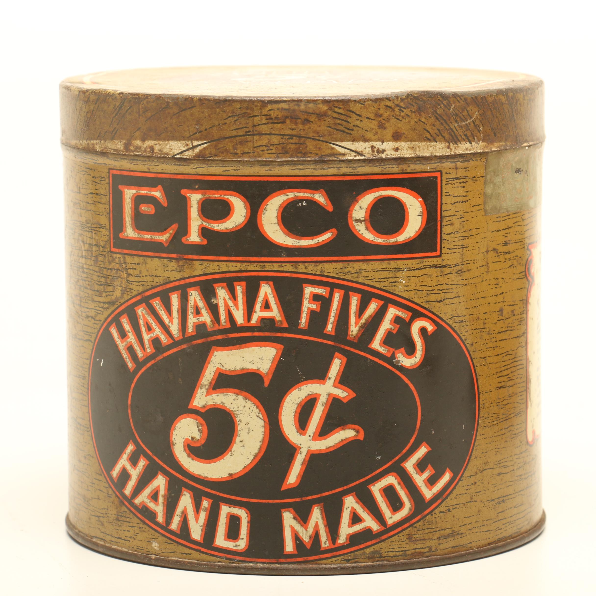 Mid-Century Era Tobacco Advertising Tins
