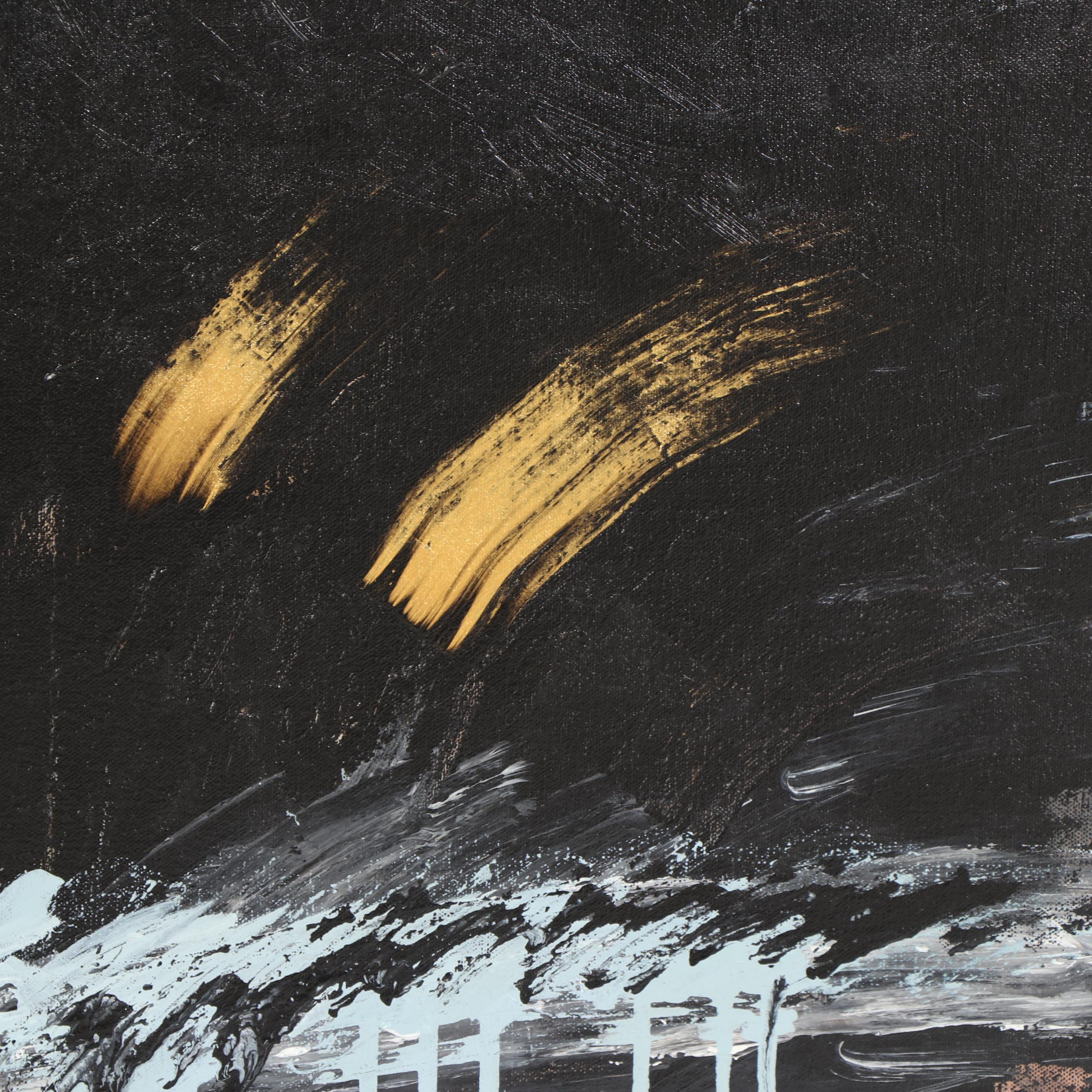 Randy Groden Abstract Mixed Media Painting "Nysa"