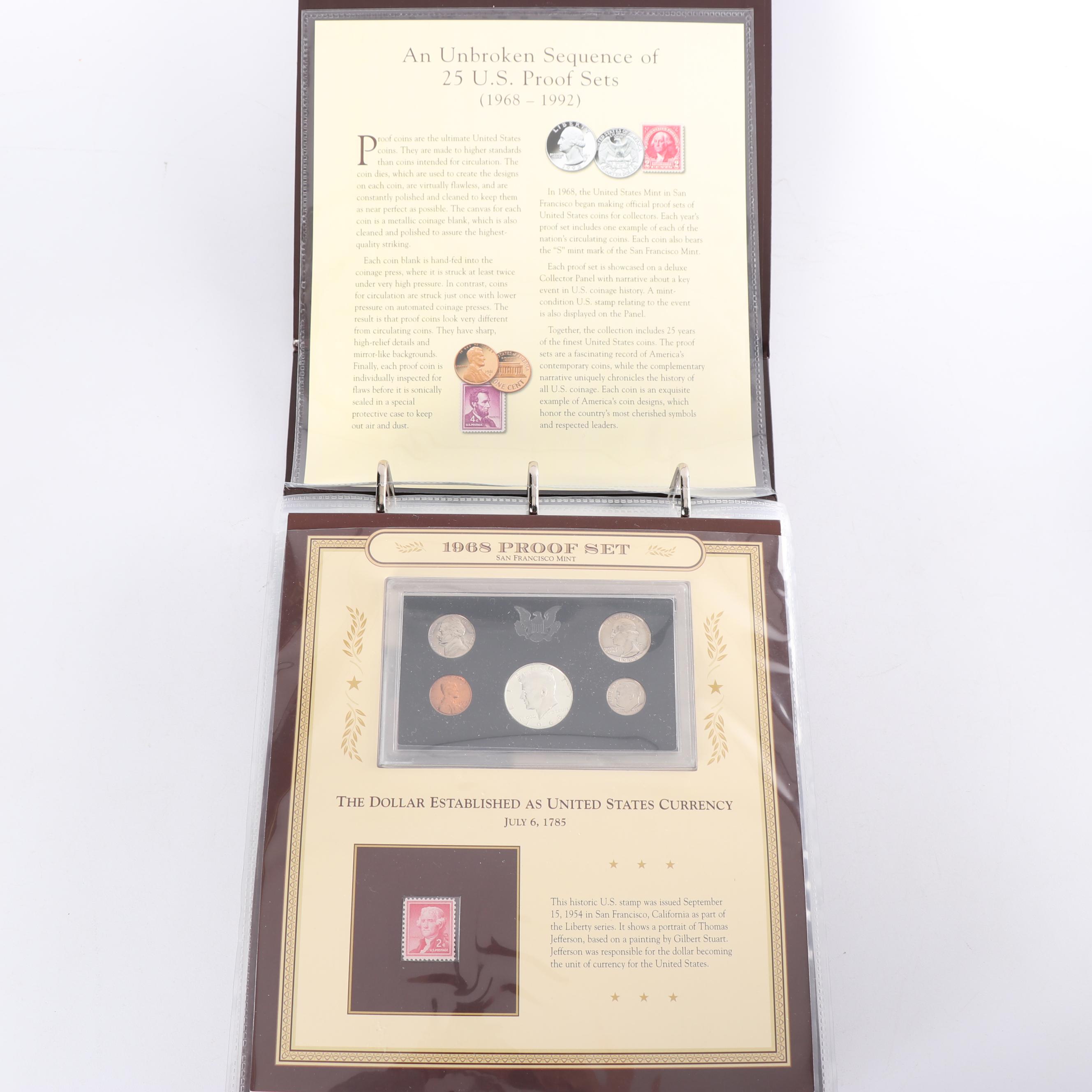 PCS "25 Years of America's Finest Coinage" 1992 Proof Set Albums