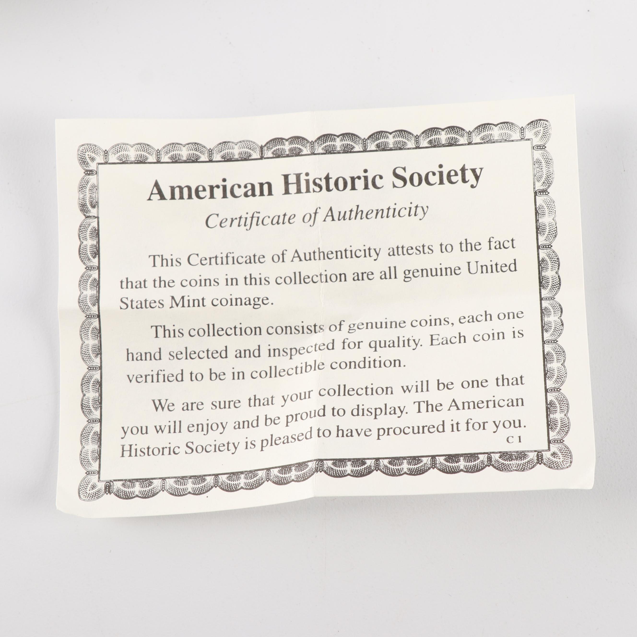 Colorized 1999 American Silver Eagle Dollars