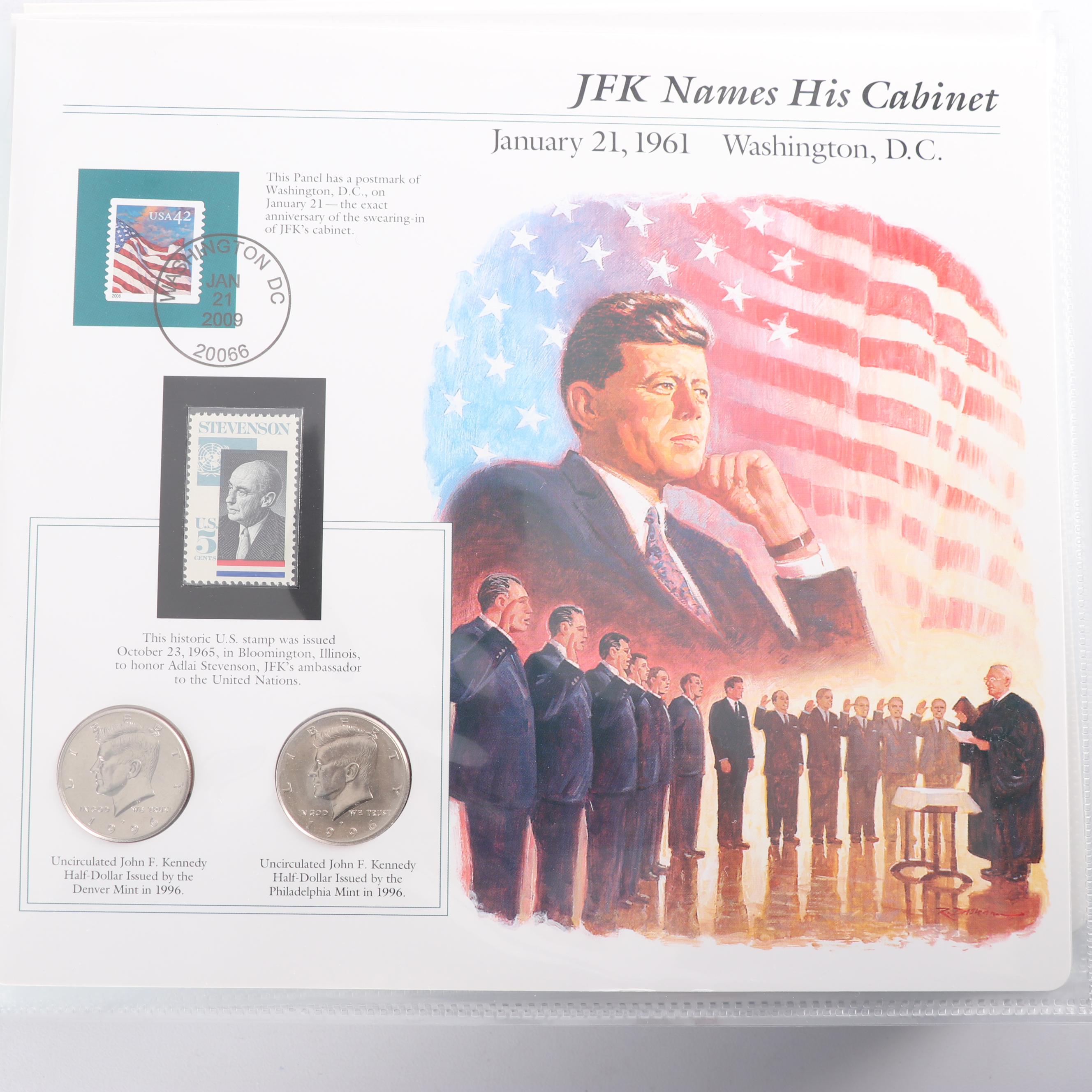 PCS Complete John F. Kennedy Uncirculated U.S. Half Dollar Collection Albums