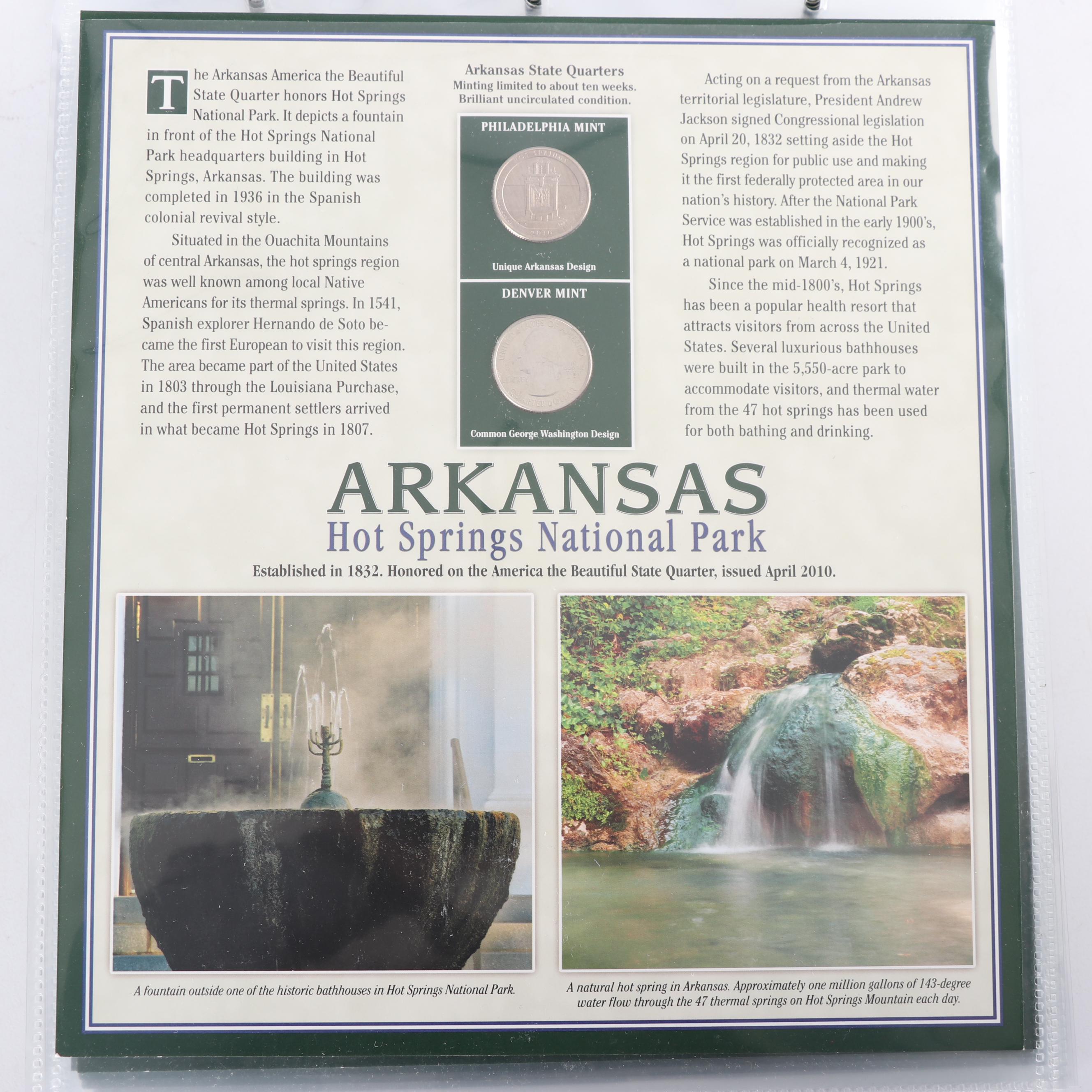 "America The Beautiful" State Quarters Collection Album Set