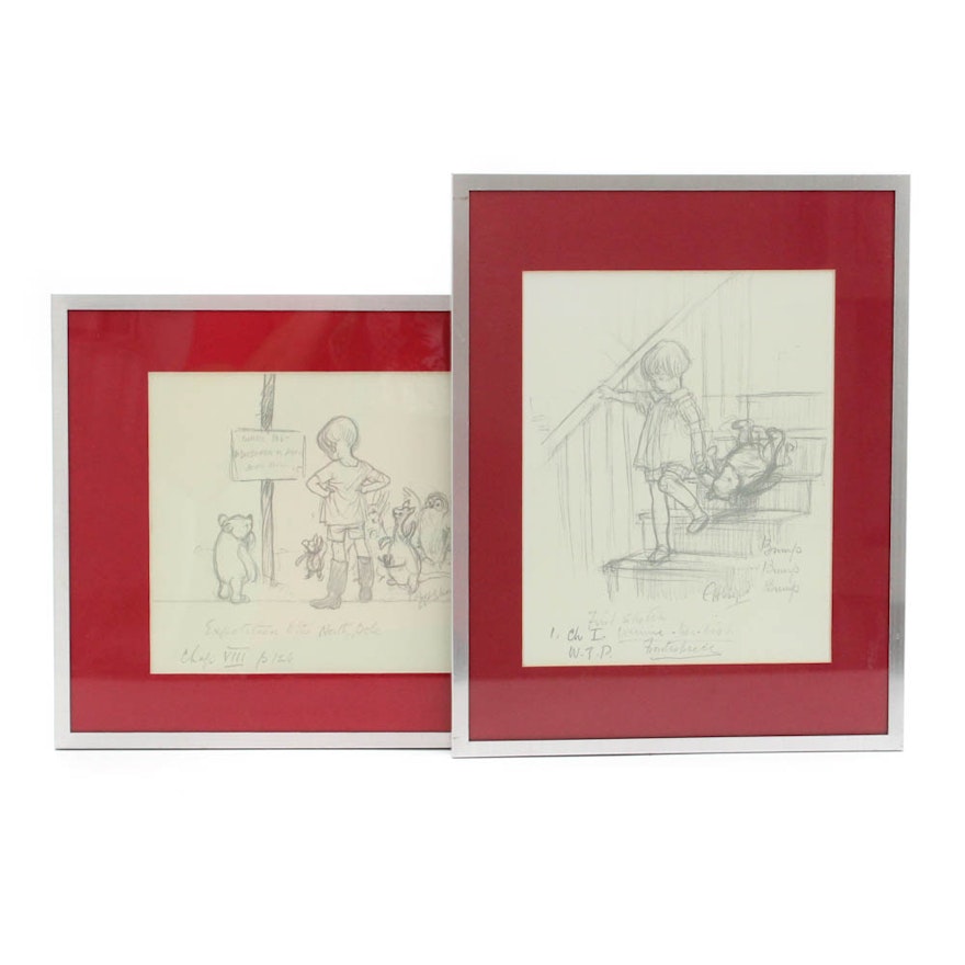 Offset Lithographs After Winnie The Pooh