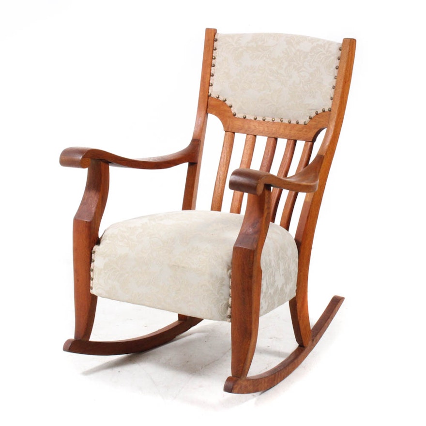 Oak Rocking Chair, Circa 1930