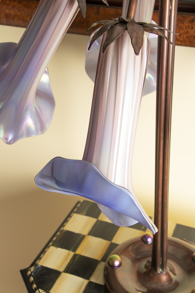 John Cook Studios Jack-in-the-Pulpit Art Glass Table Lamp