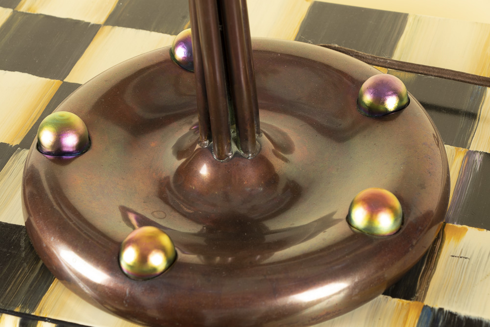 John Cook Studios Jack-in-the-Pulpit Art Glass Table Lamp