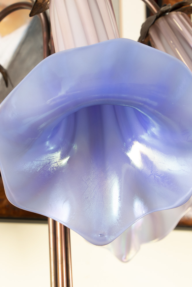 John Cook Studios Jack-in-the-Pulpit Art Glass Table Lamp