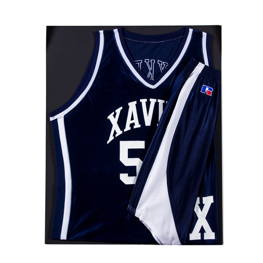 Framed Xavier Basketball Uniform