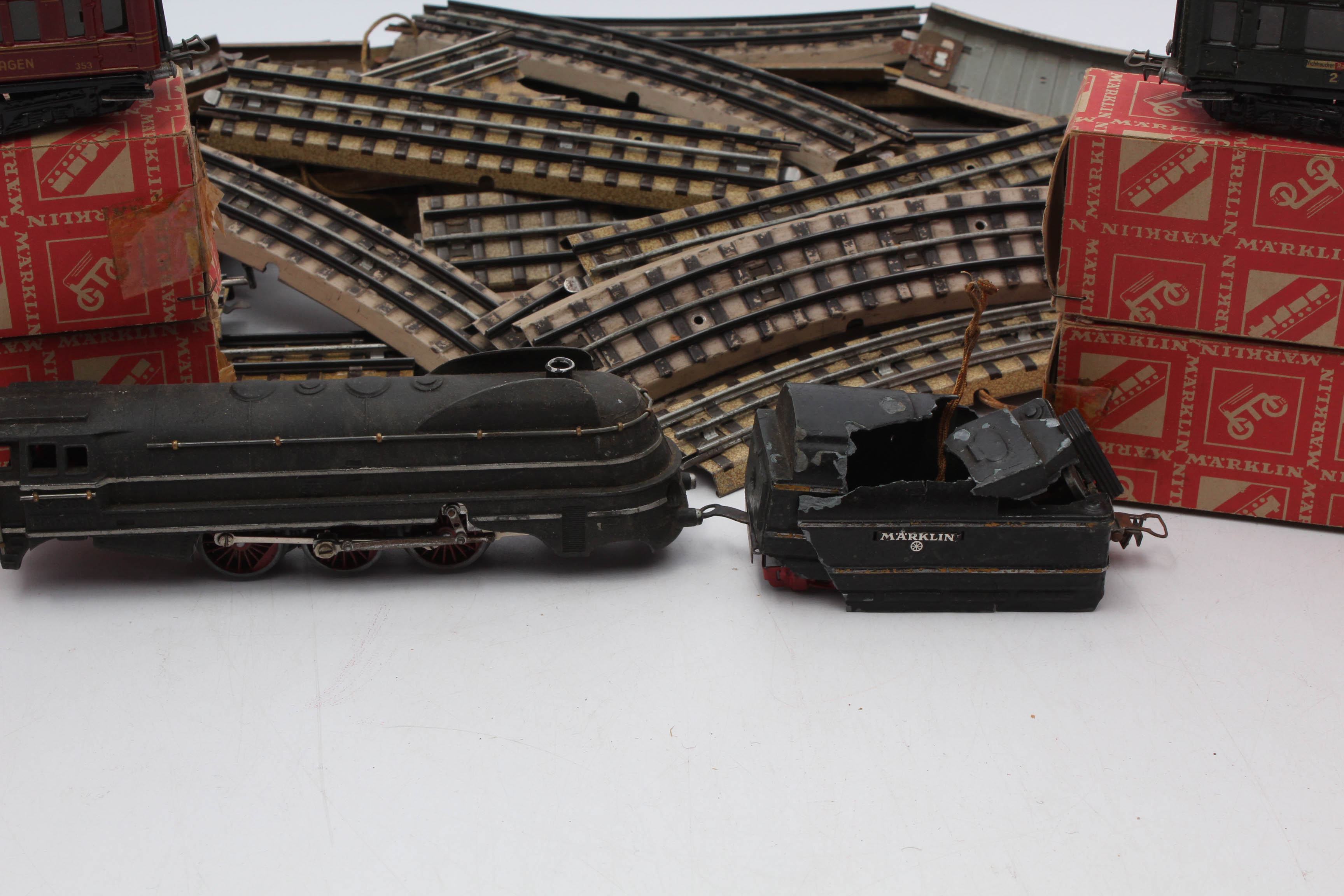 Pre-War Marklin HO Scale Model Train Set