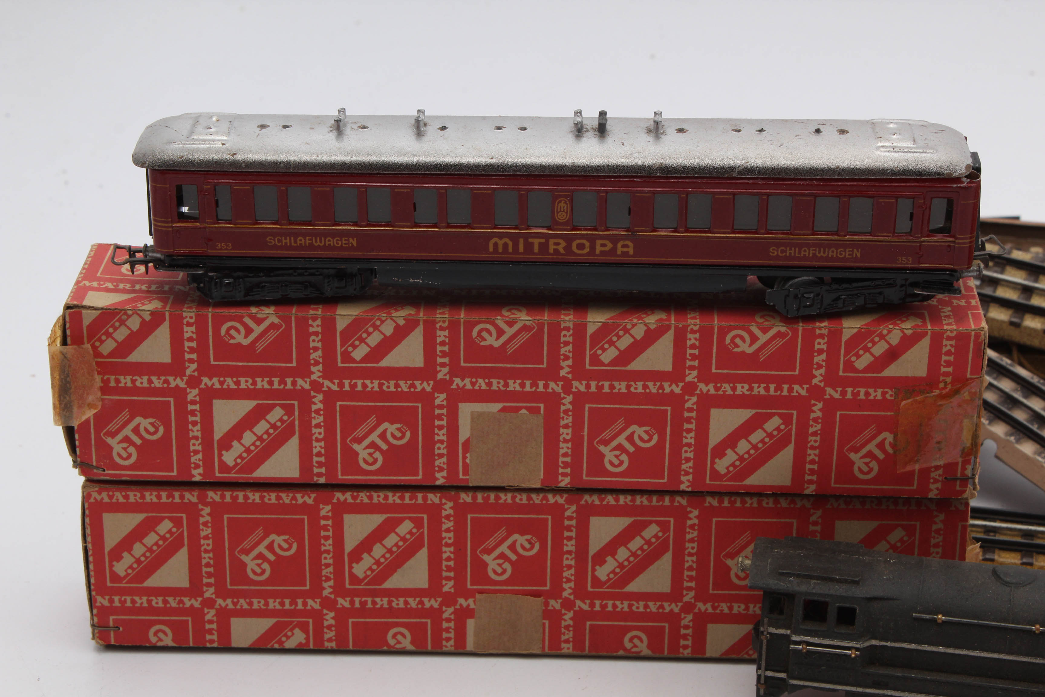 Pre-War Marklin HO Scale Model Train Set