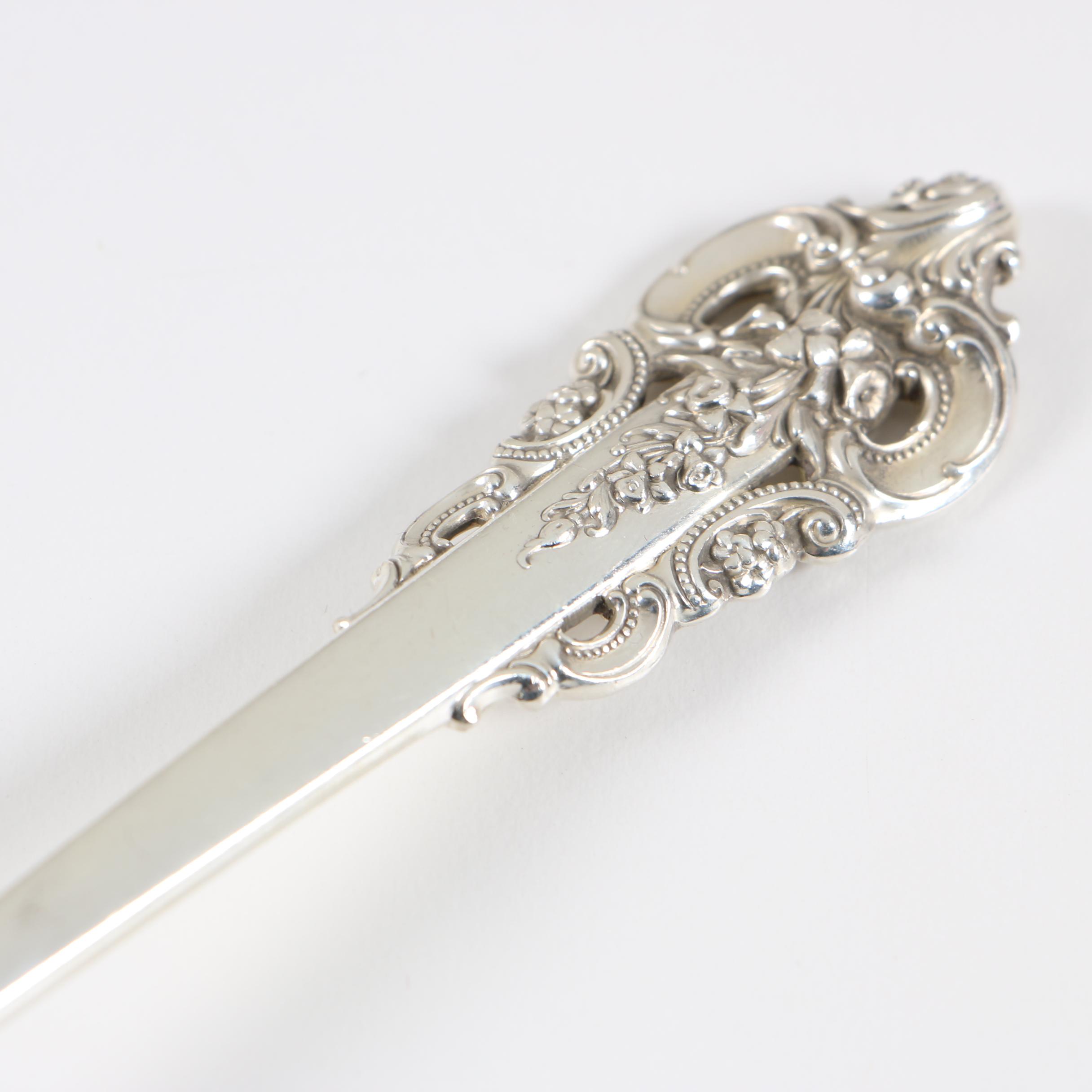 Wallace Silversmiths "Grand Baroque" Sterling Flatware Set with Chest