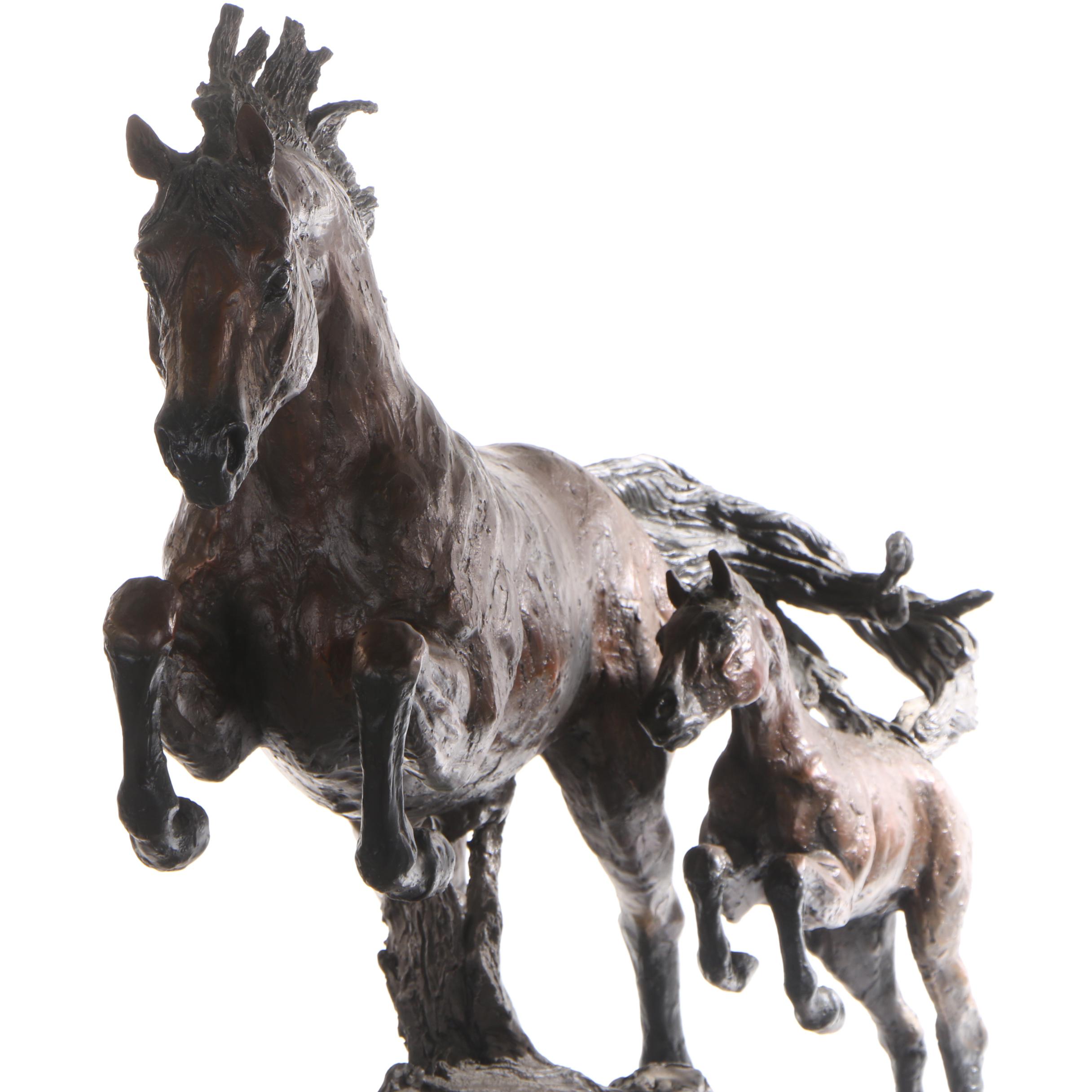 Lorenzo E. Ghiglieri Bronze Sculpture "Airborne"