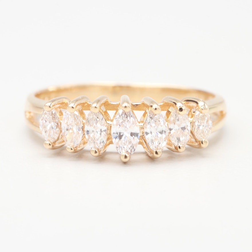 14K Yellow Gold 1.80 CTW Diamond Ring