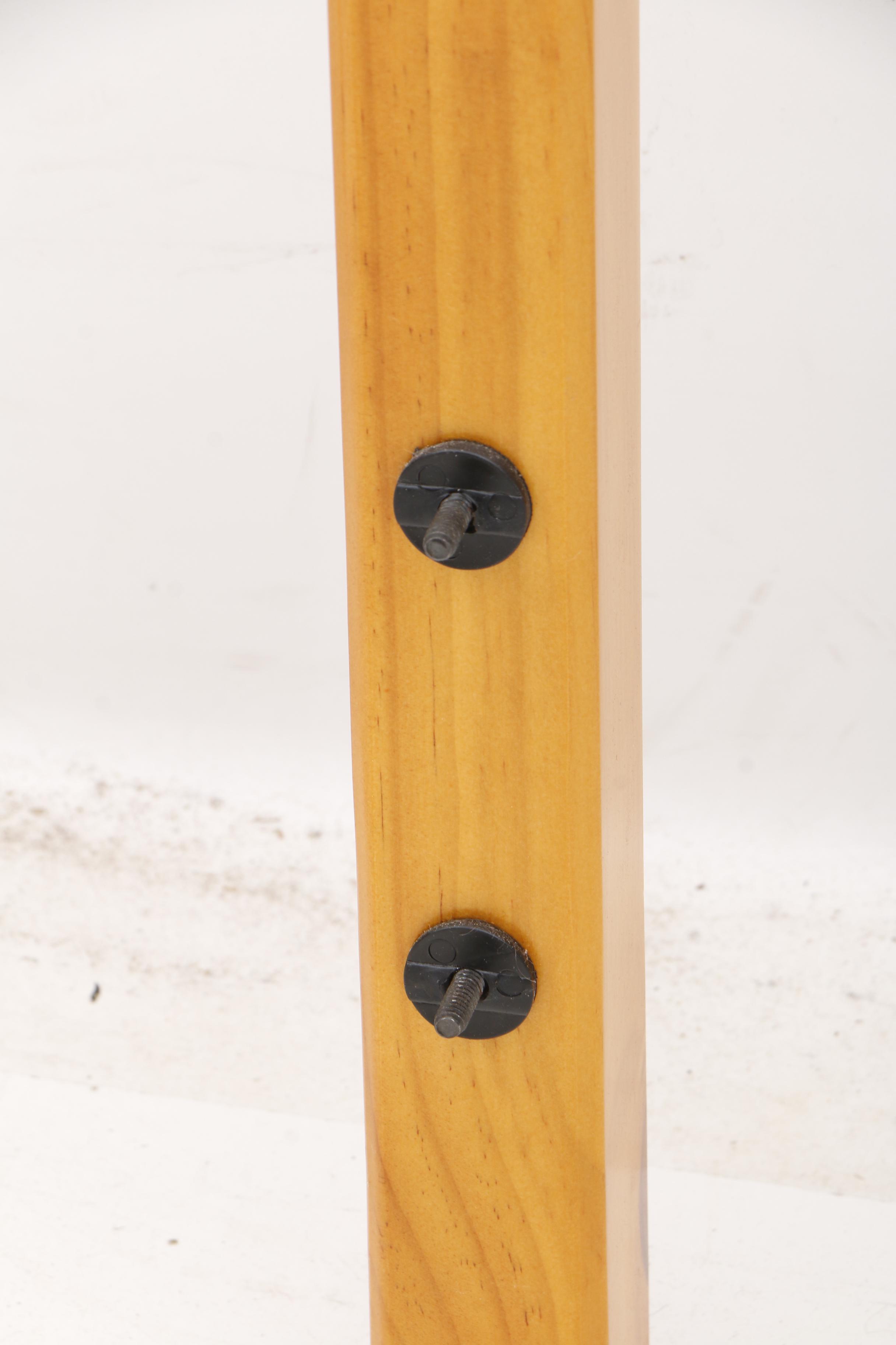 Contemporary Queen Size Metal and Wood Bed Frame with Side Rails