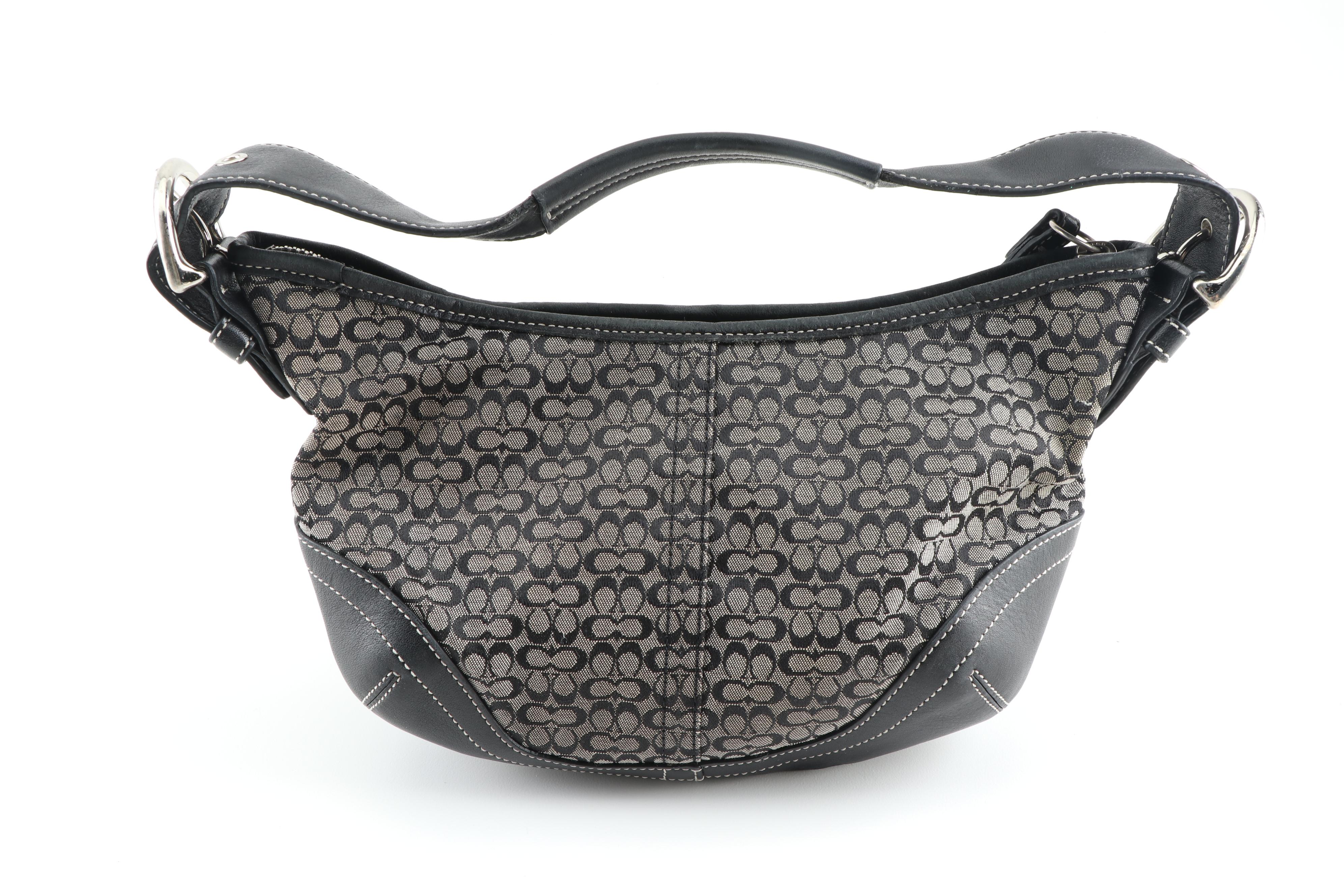 Coach Signature Stripe Demi Bag and Signature Soho Hobo Bag