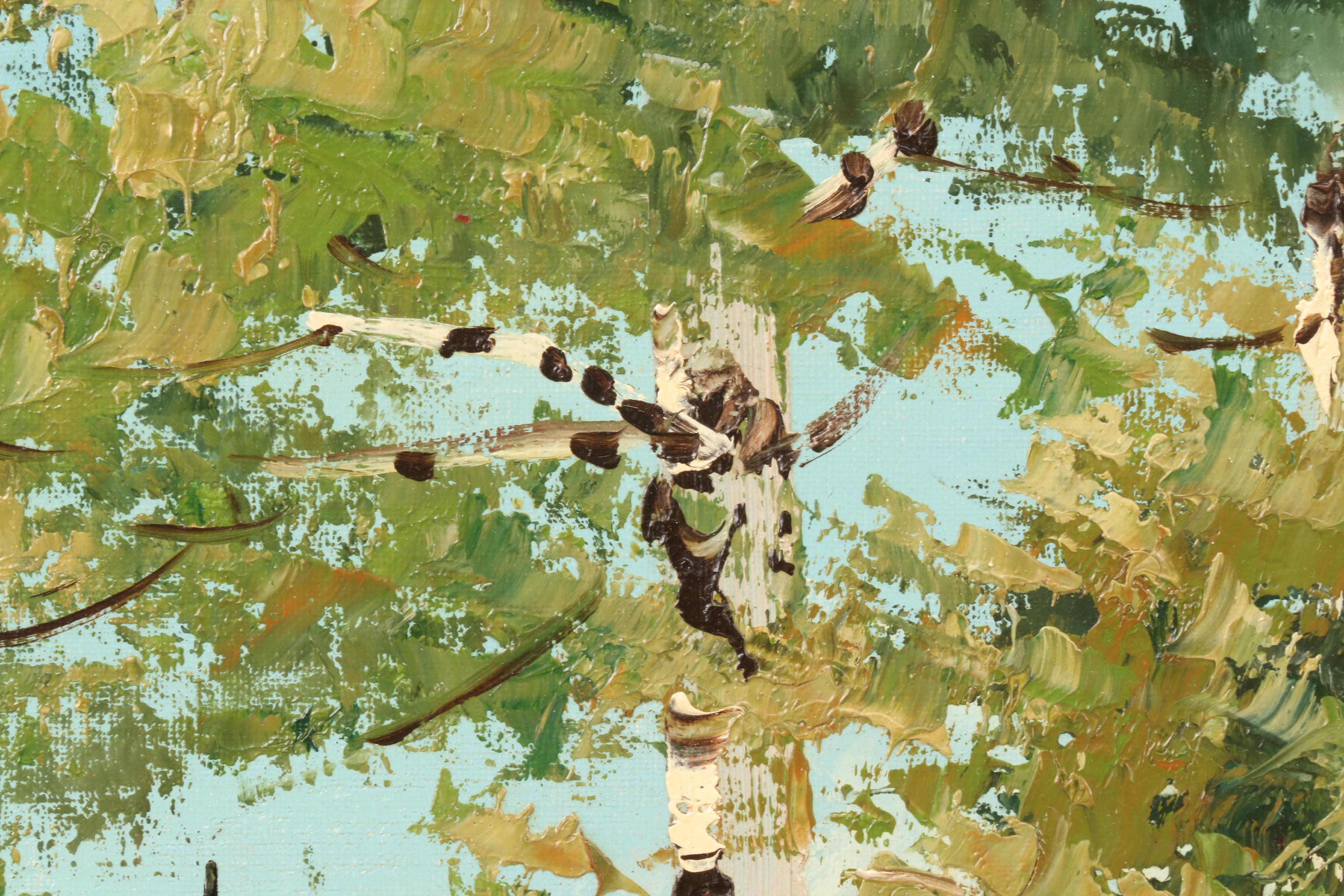 Robert Heyer Oil Painting of Expansive Landscape