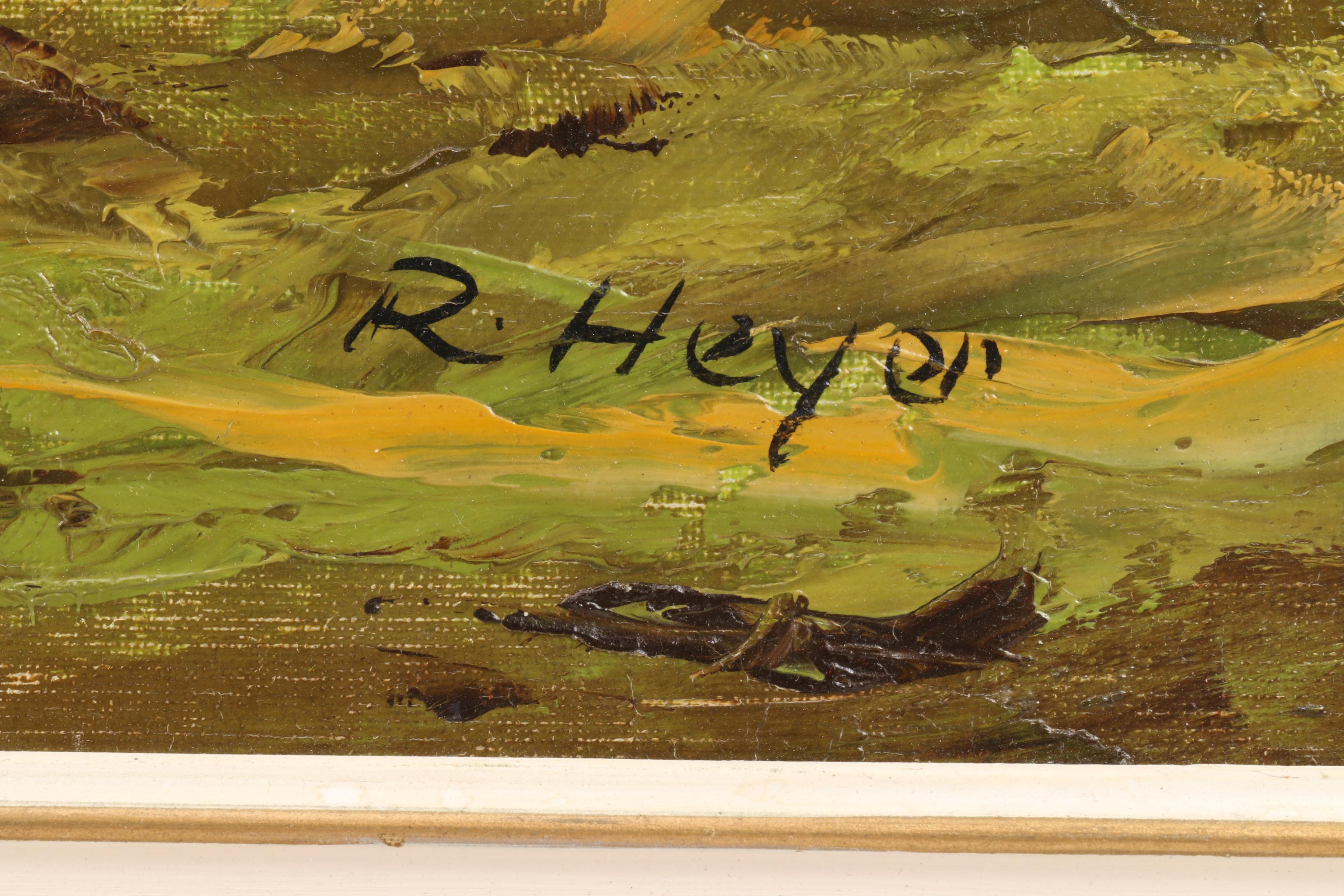 Robert Heyer Oil Painting of Expansive Landscape